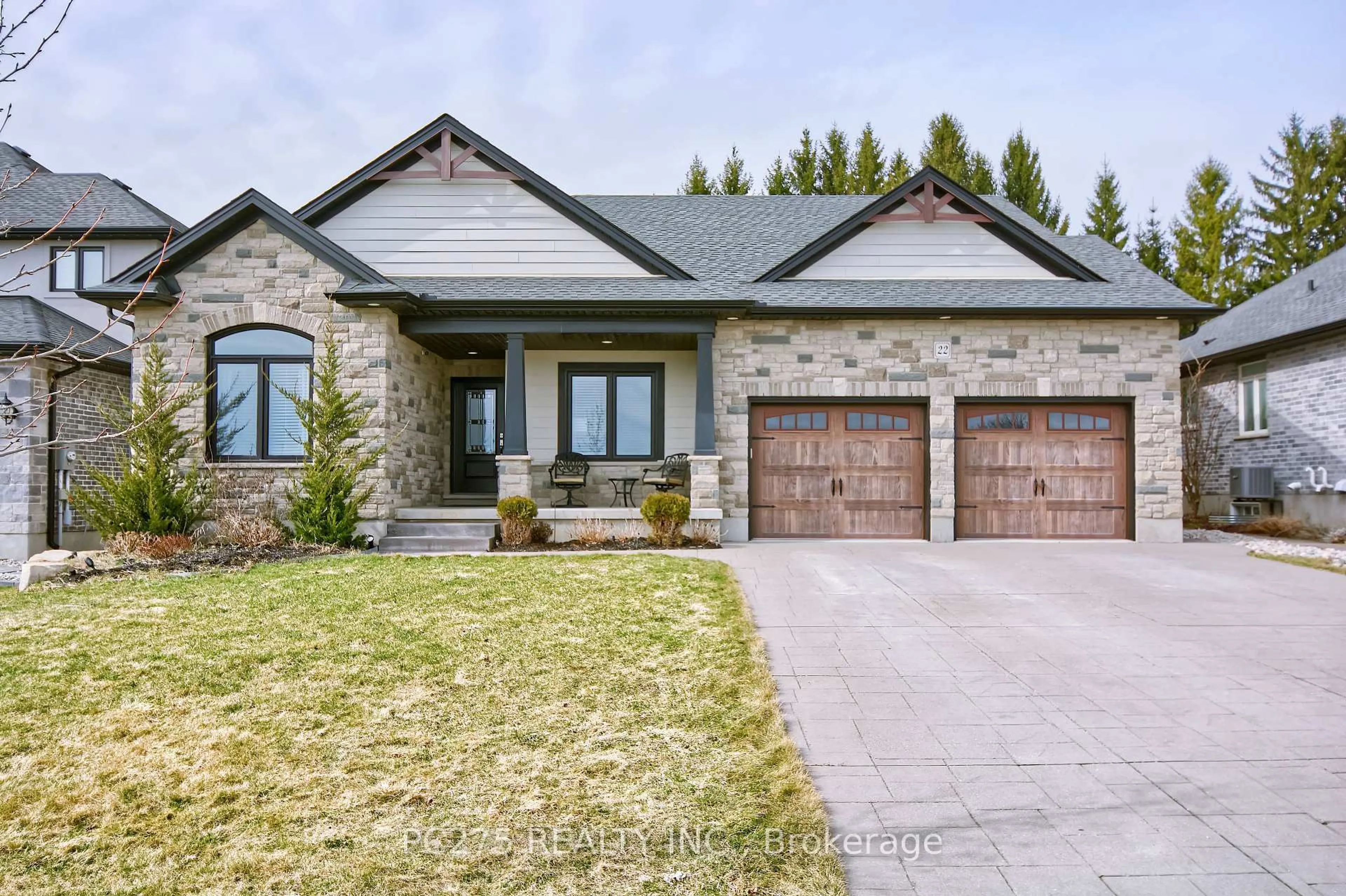 Home with brick exterior material, street for 22 Talbot Grove Lane, Southwold Ontario N5P 3T2