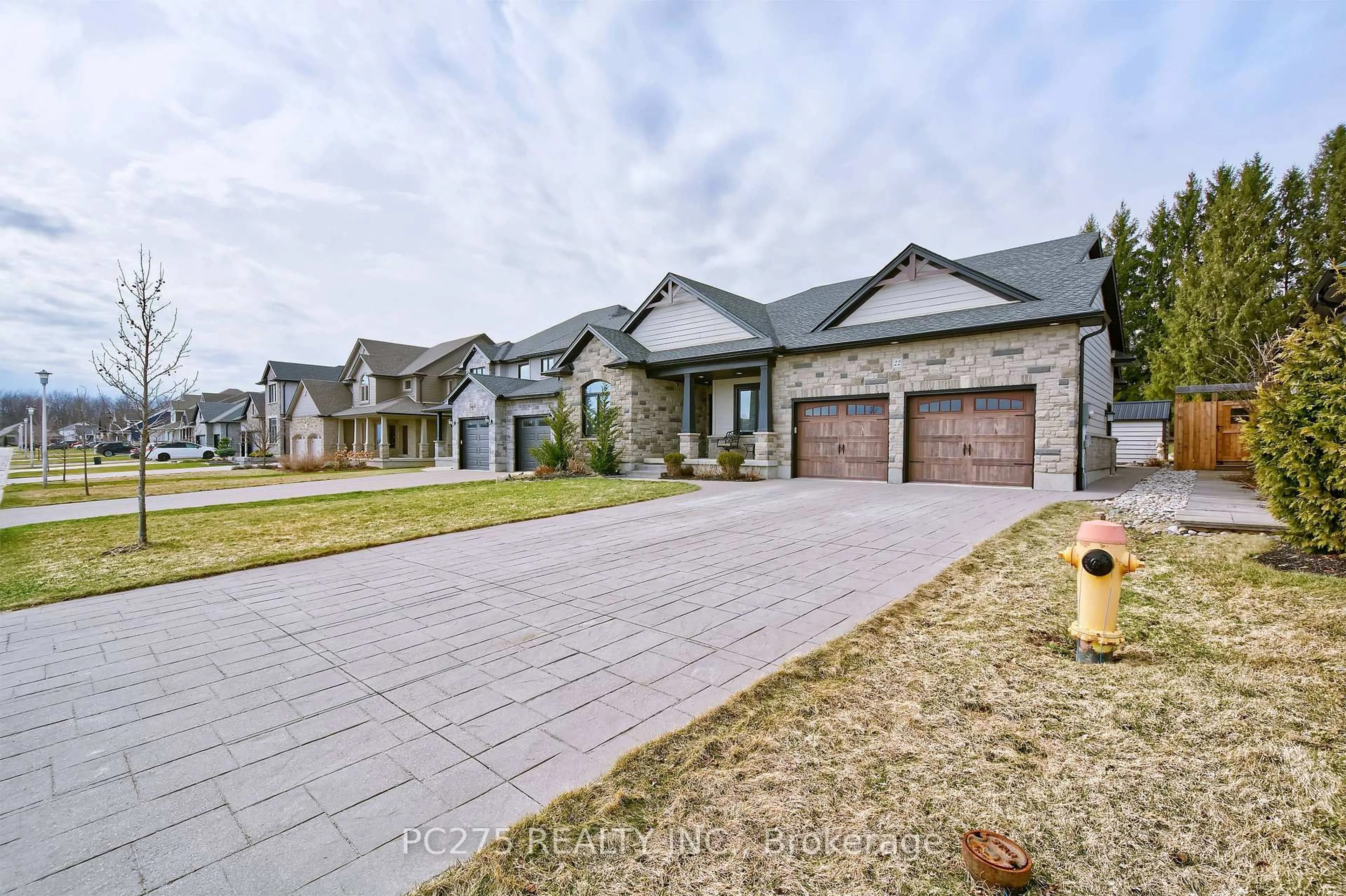 Home with brick exterior material, street for 22 Talbot Grove Lane, Southwold Ontario N5P 3T2