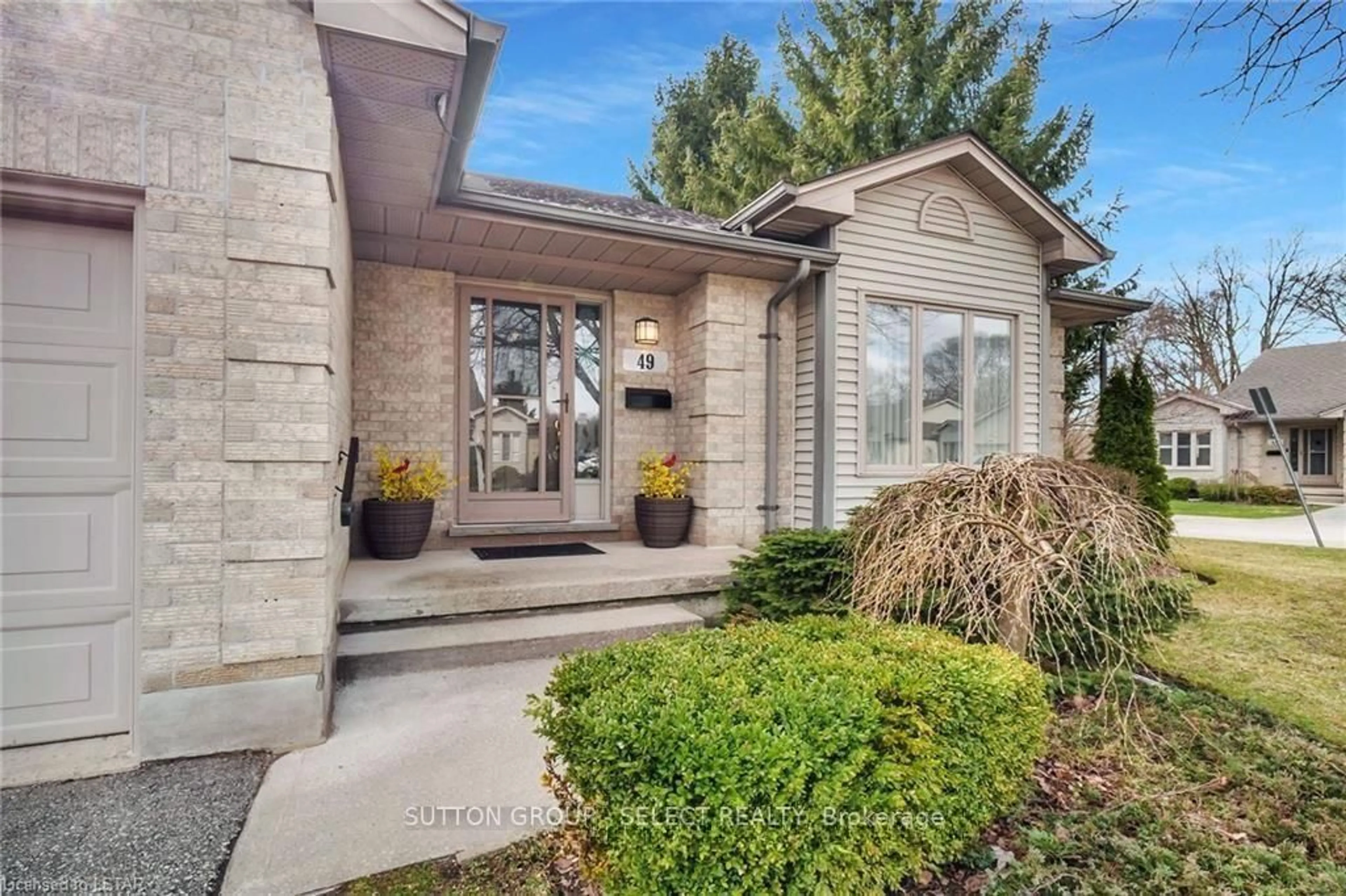 Home with brick exterior material, street for 99 Edgevalley Rd #49, London East Ontario N5Y 5N1