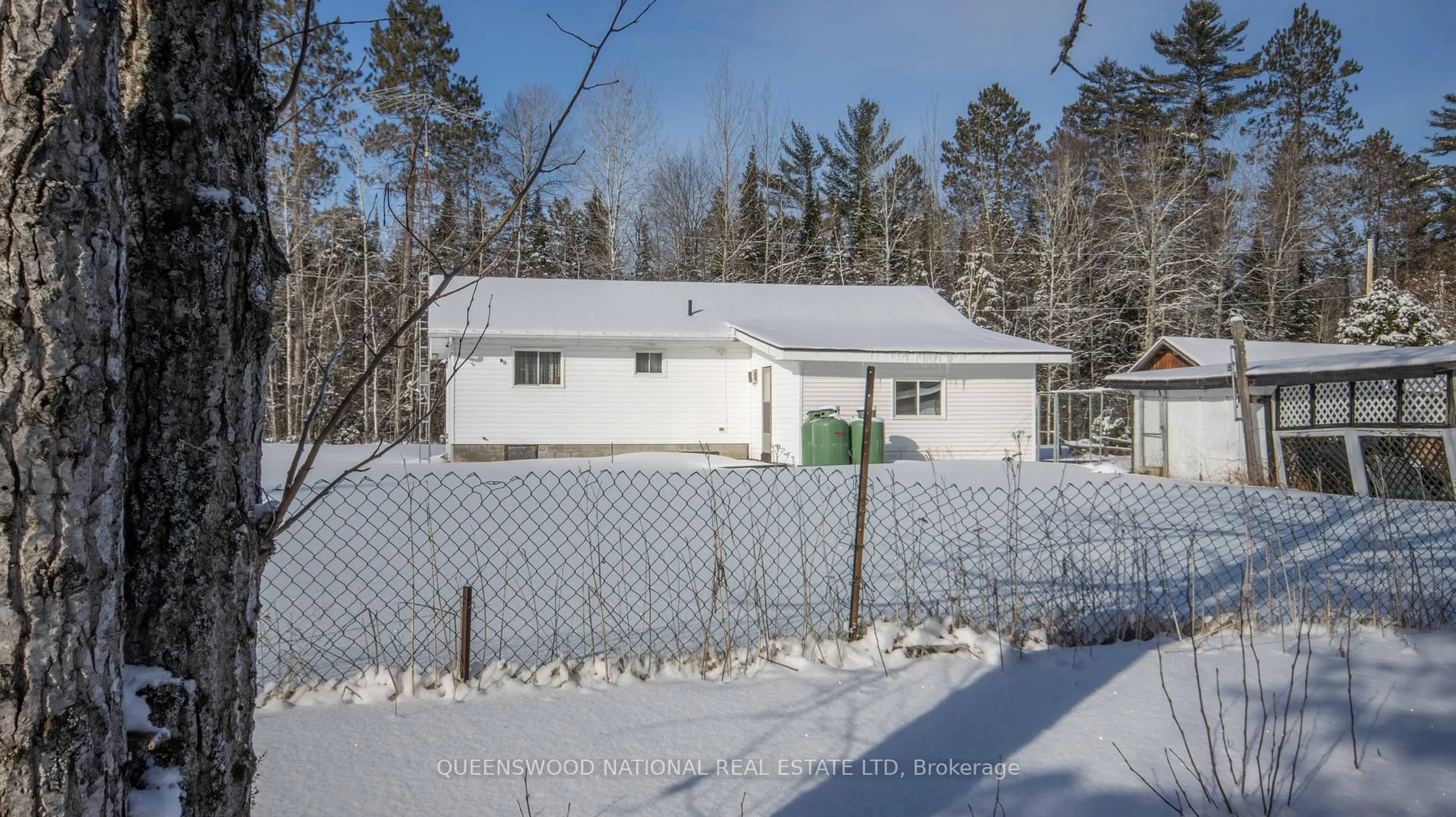 A pic from outside/outdoor area/front of a property/back of a property/a pic from drone, street for 2013 Spence Rd, Palmer Rapids Ontario K0J 2E0