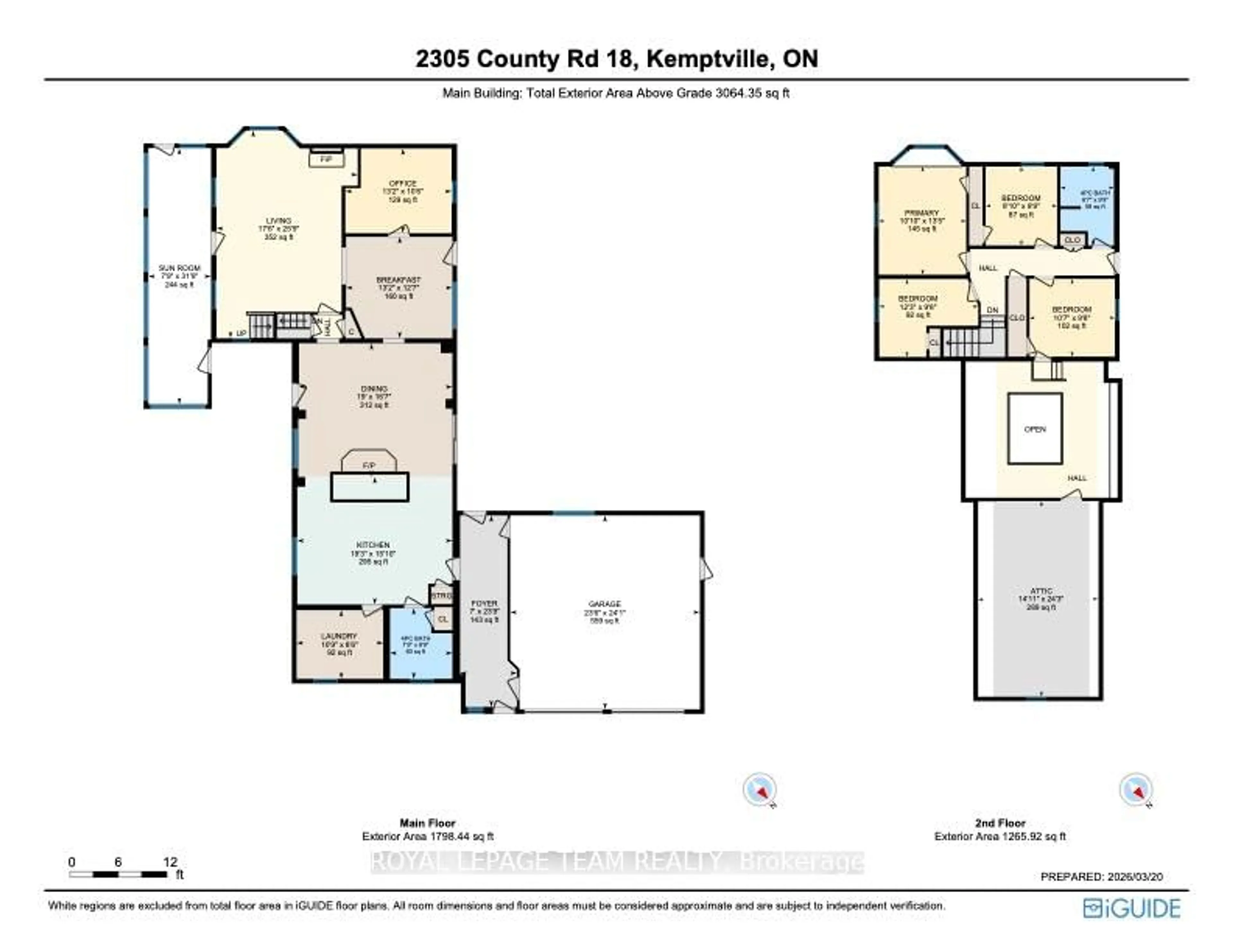 Floor plan for 2305 County Road 18 Rd, North Grenville Ontario K0G 1J0