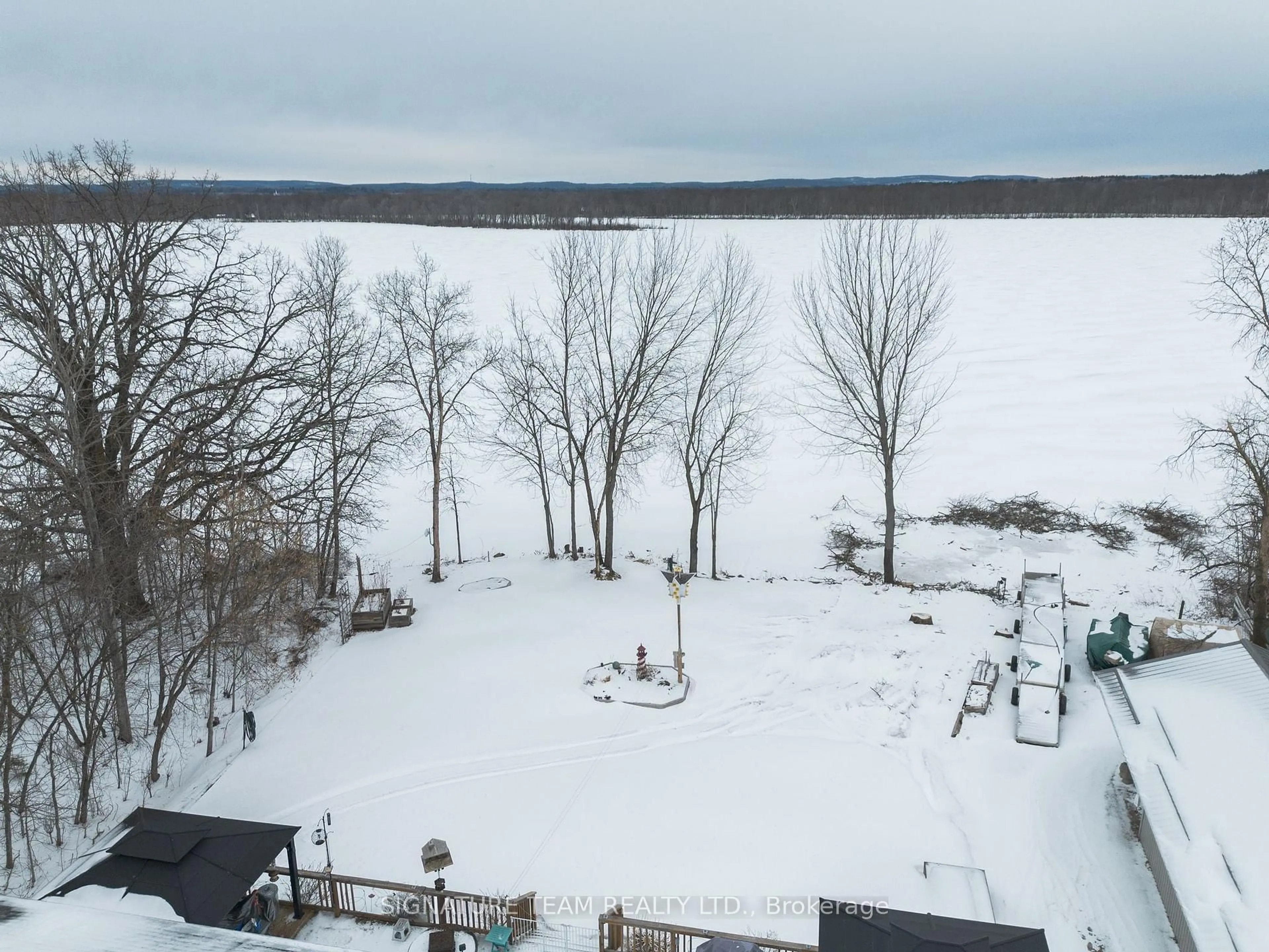 A pic from outside/outdoor area/front of a property/back of a property/a pic from drone, water/lake/river/ocean view for 428 Lacroix Bay Rd, Westmeath Ontario K0J 2L0