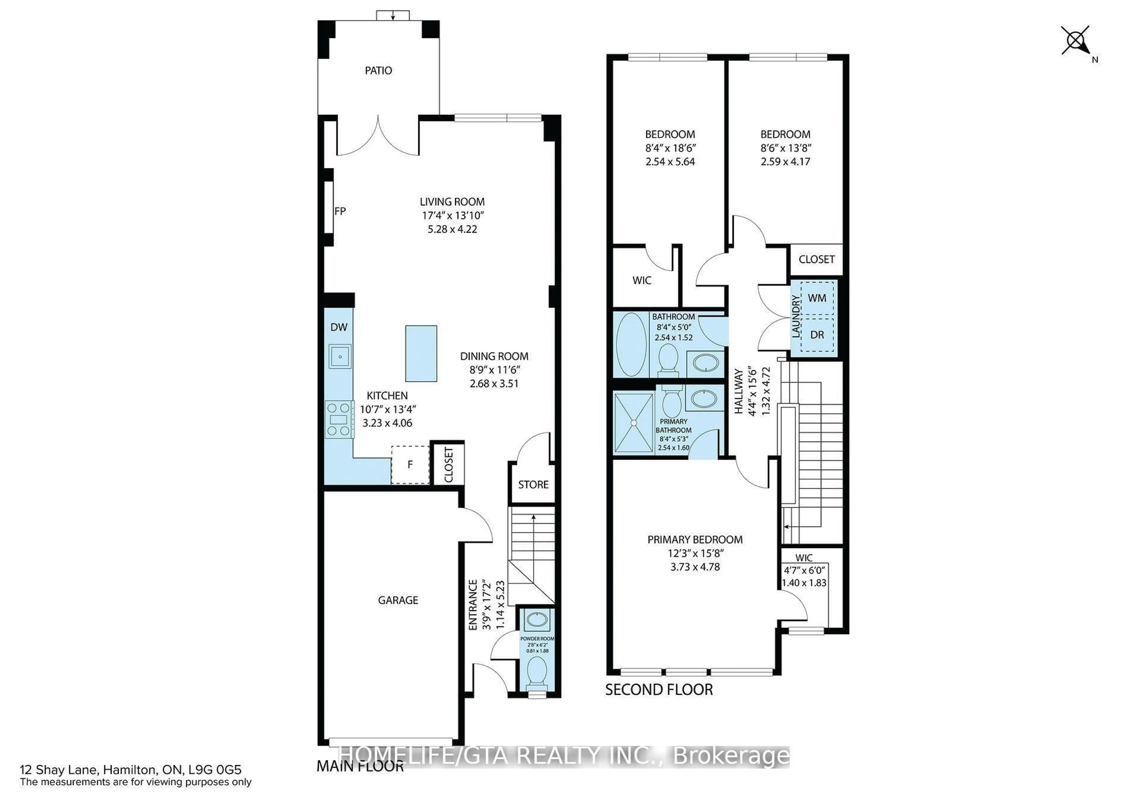 Floor plan for 12 Shay Lane, Hamilton Ontario L9G 0G5