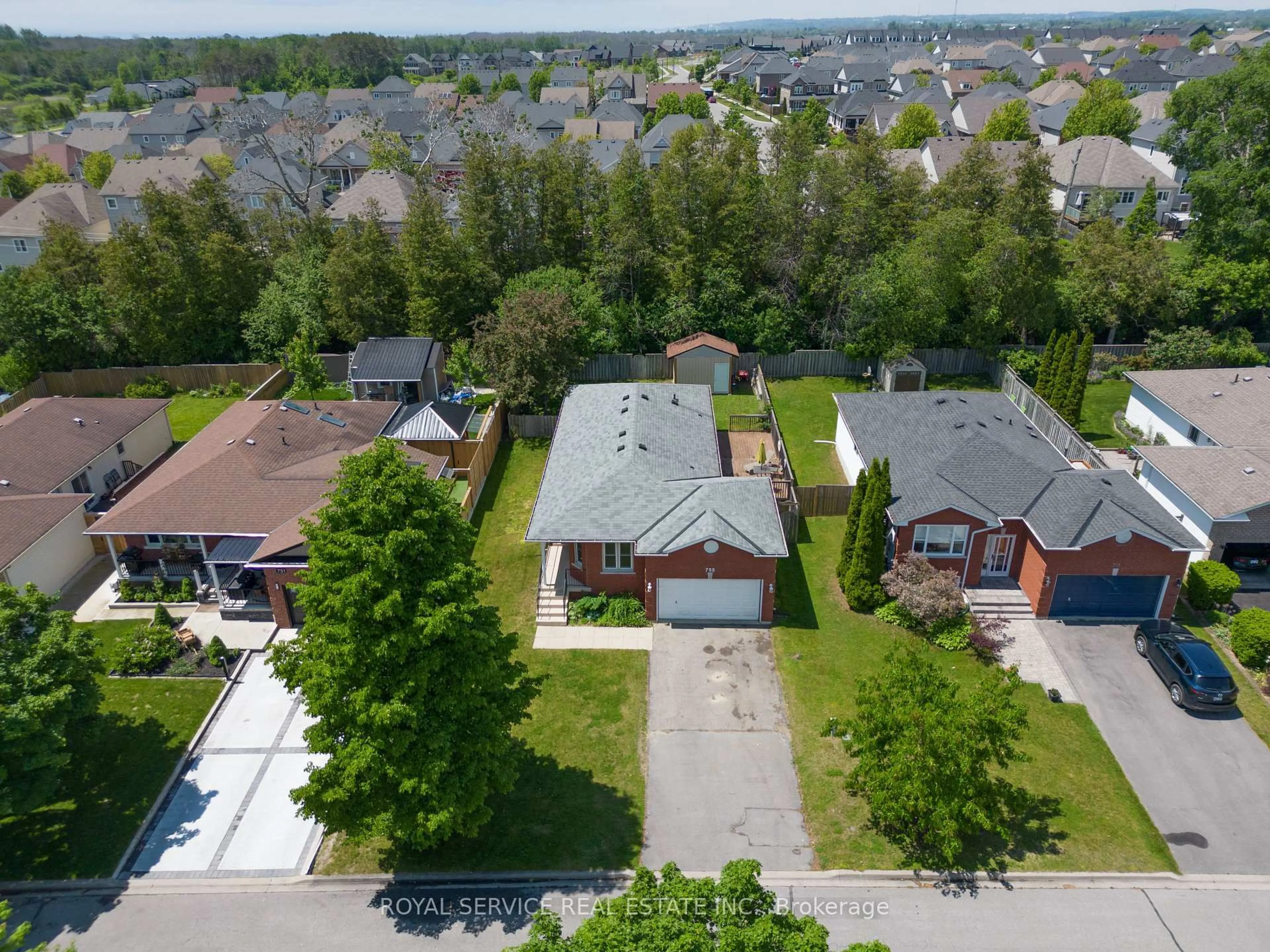 A pic from outside/outdoor area/front of a property/back of a property/a pic from drone, street for 755 Greer Cres, Cobourg Ontario K9A 5N7