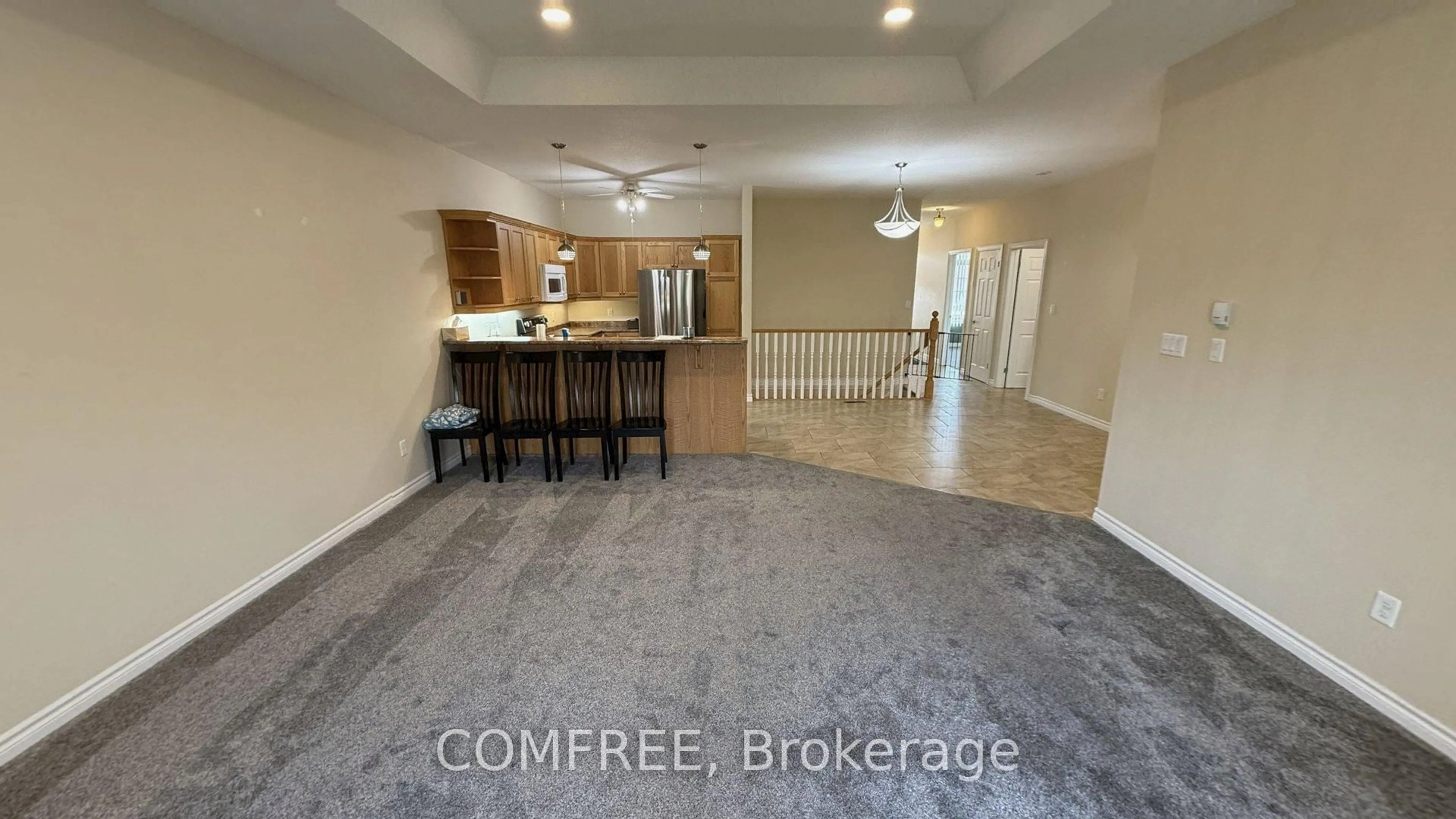 Open concept kitchen, ceramic/tile floor for 220 Walnut St #1, Lucan Biddulph Ontario N0M 2J0