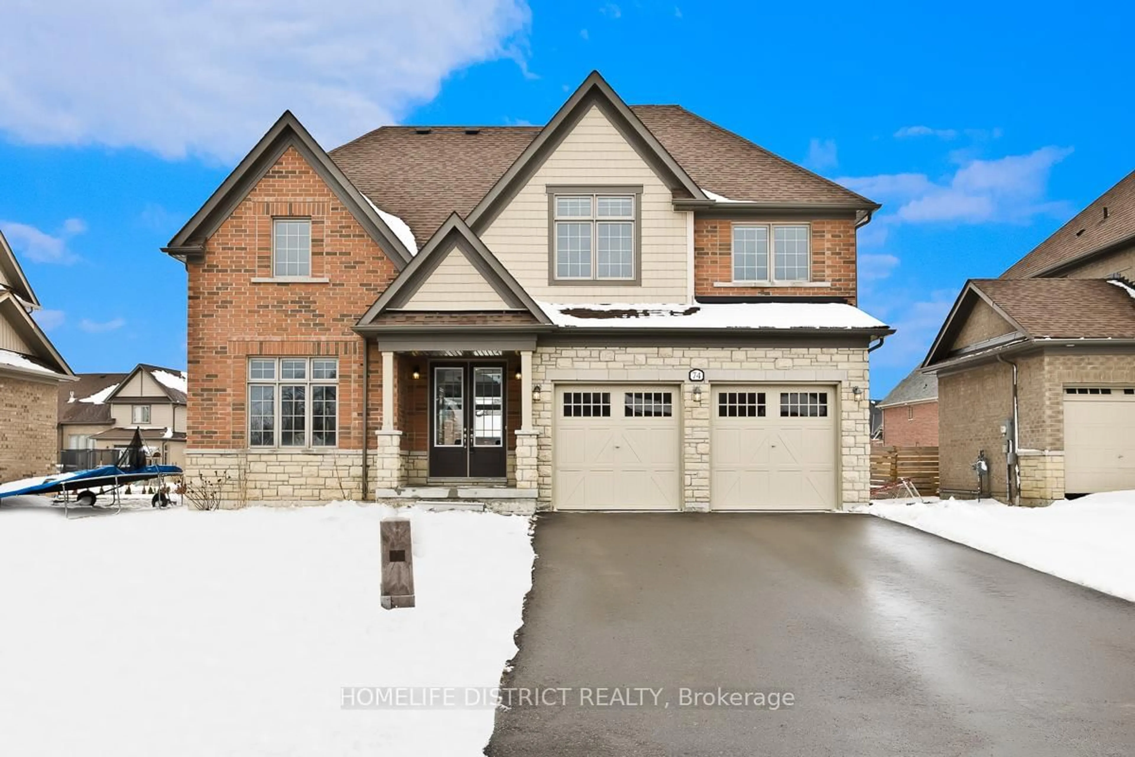 Home with brick exterior material, street for 74 Summer Breeze Dr, Prince Edward County Ontario L3Z 3A5