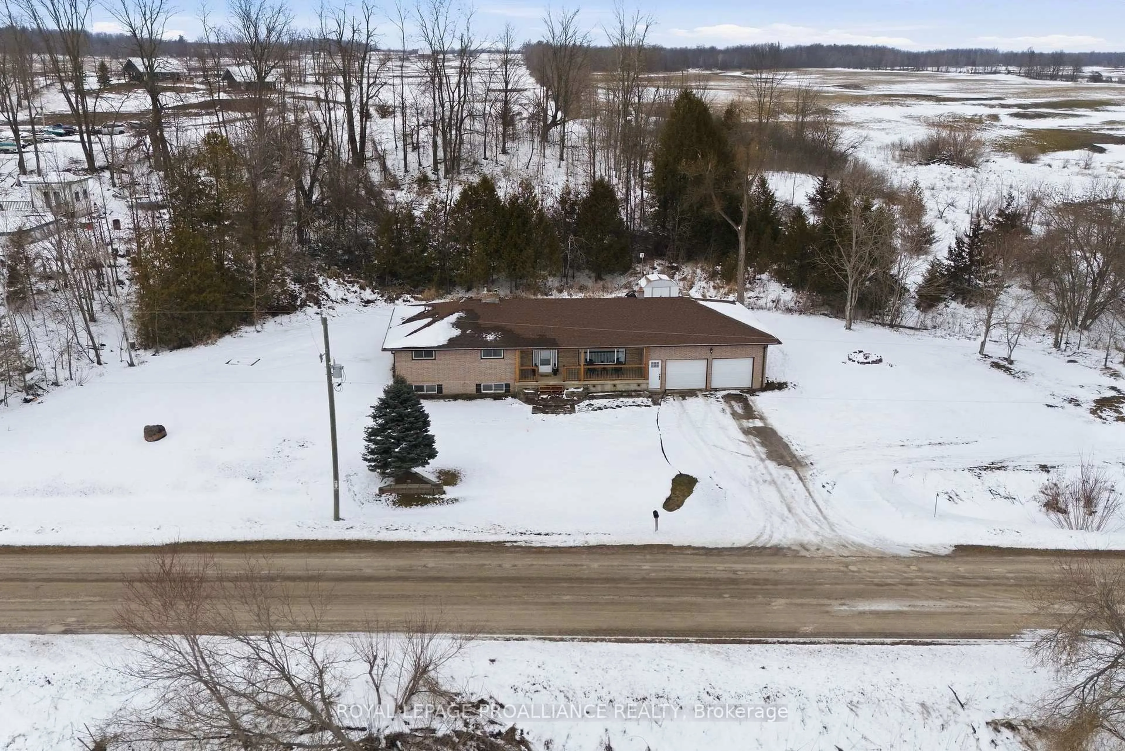 A pic from outside/outdoor area/front of a property/back of a property/a pic from drone, unknown for 416 GOSPEL Rd, Quinte West Ontario K0K 1L0