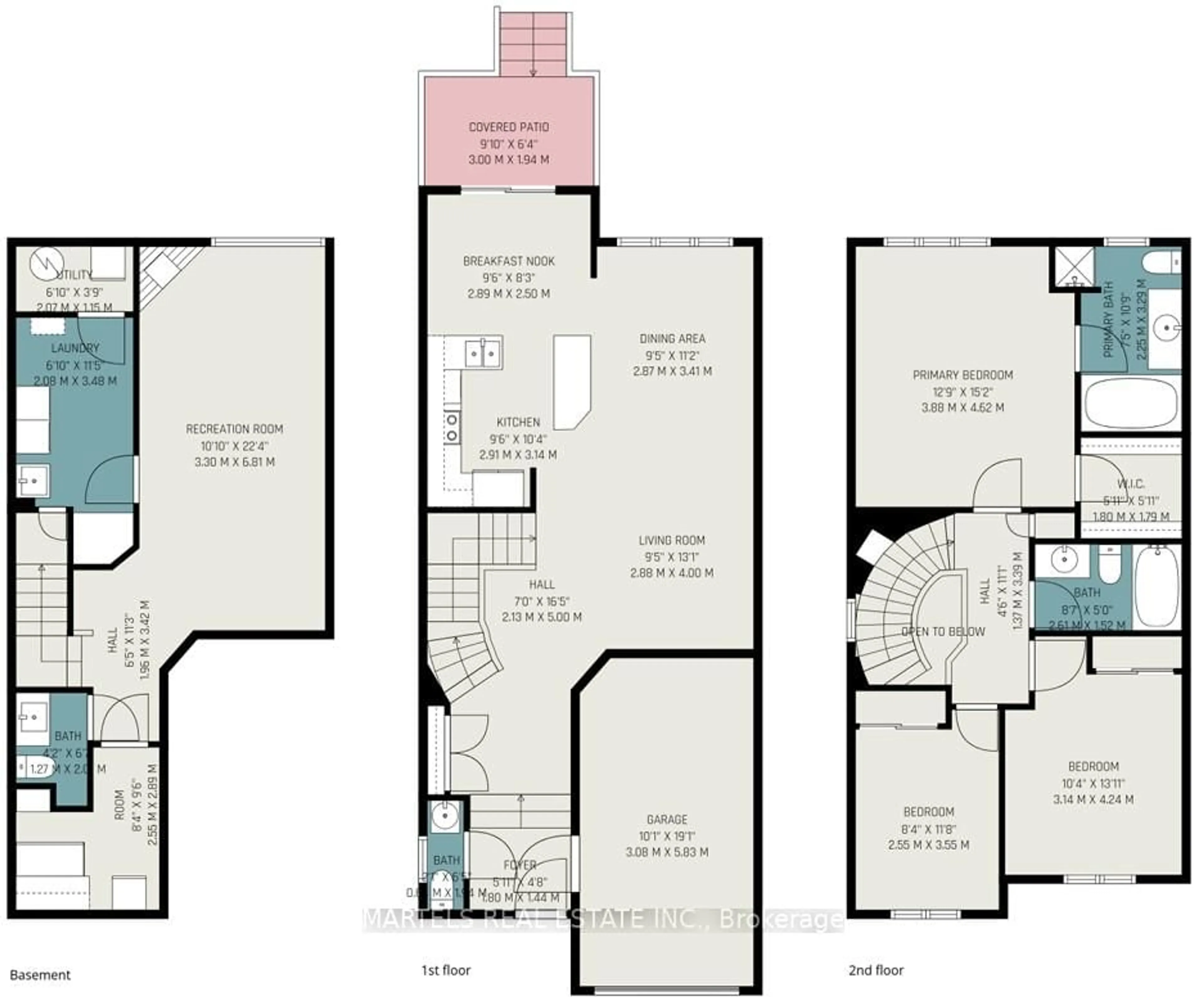 Floor plan for 154 Marrissa Ave, Ottawa Ontario K1J 0A6
