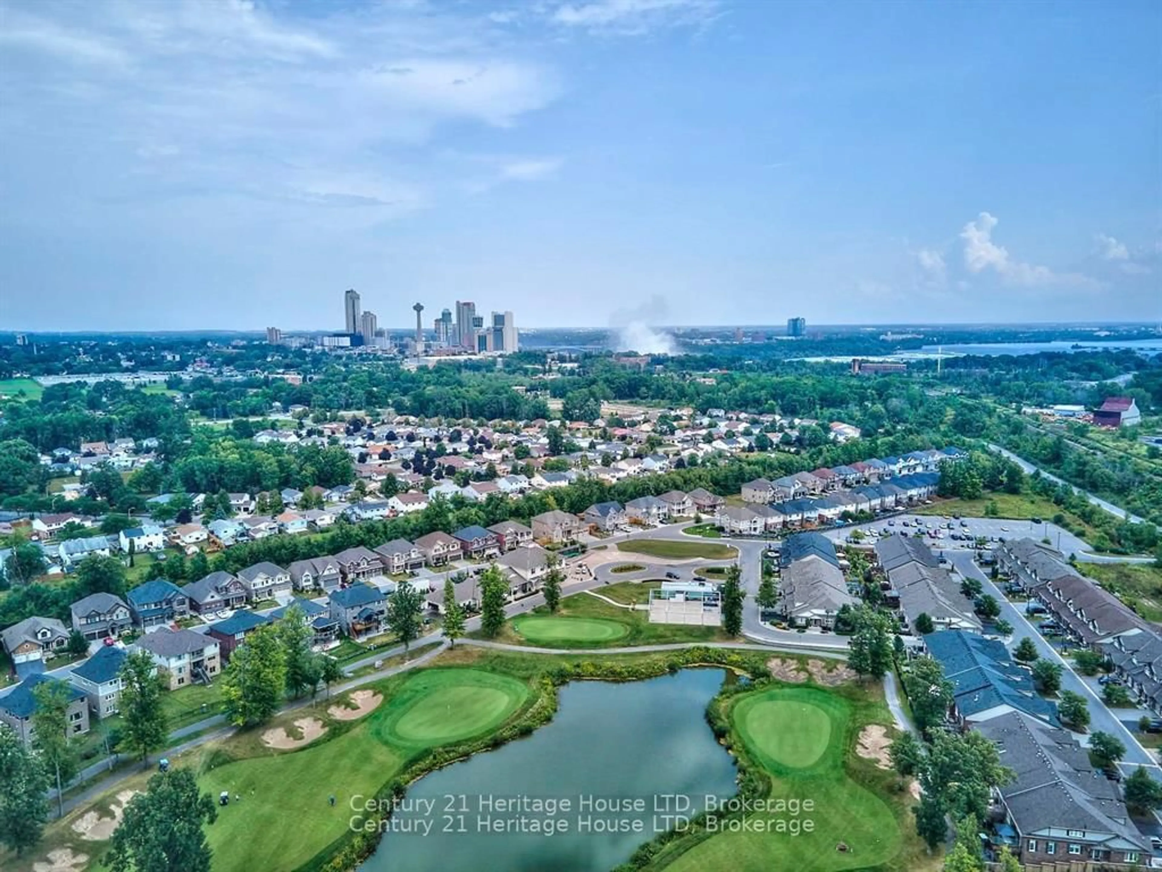 A pic from outside/outdoor area/front of a property/back of a property/a pic from drone, water/lake/river/ocean view for 7711 Green Vista Gate #303, Niagara Falls Ontario L2H 1R1