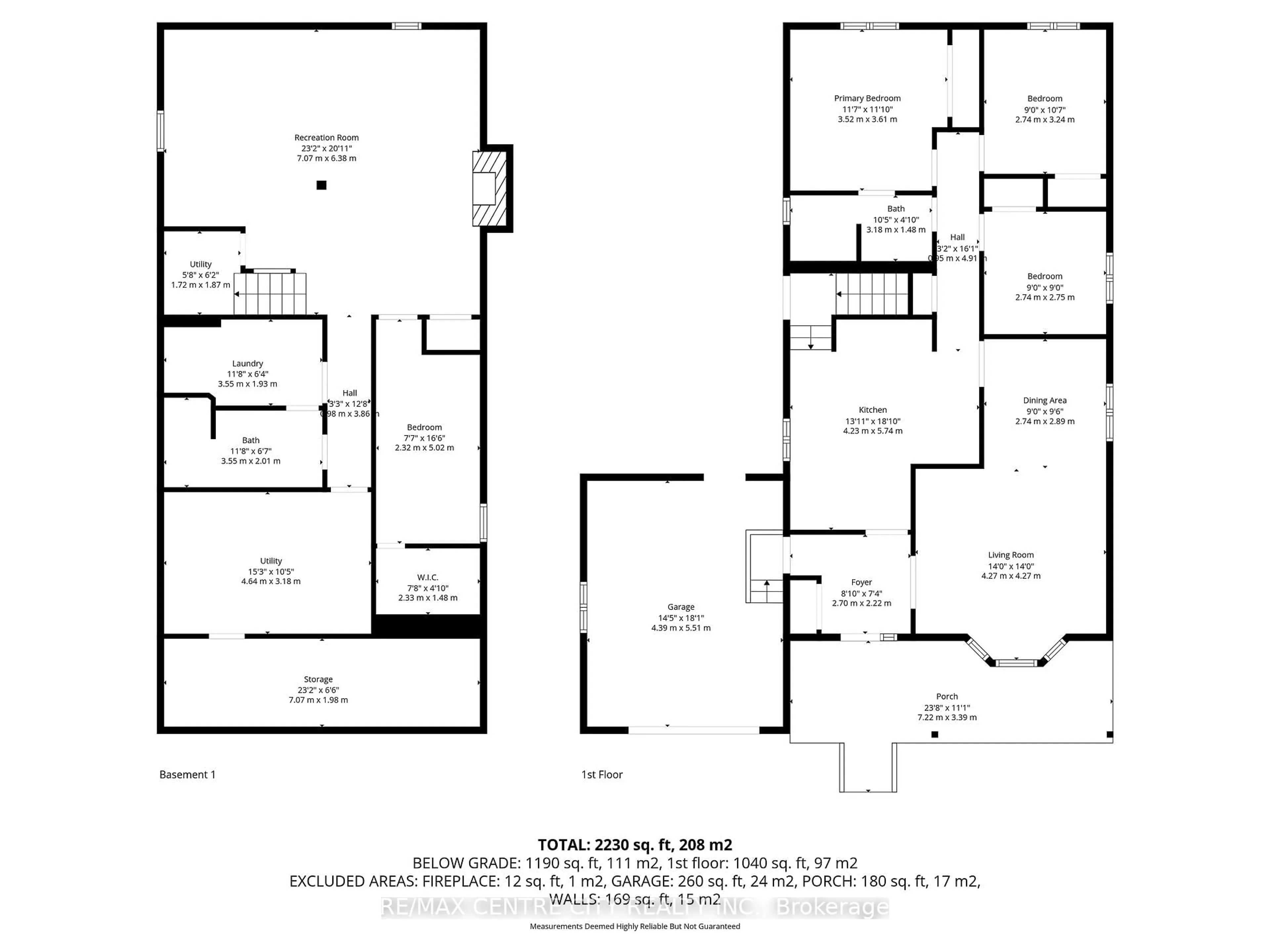 Floor plan for 95 Dufferin St, Aylmer Ontario N5H 2L9