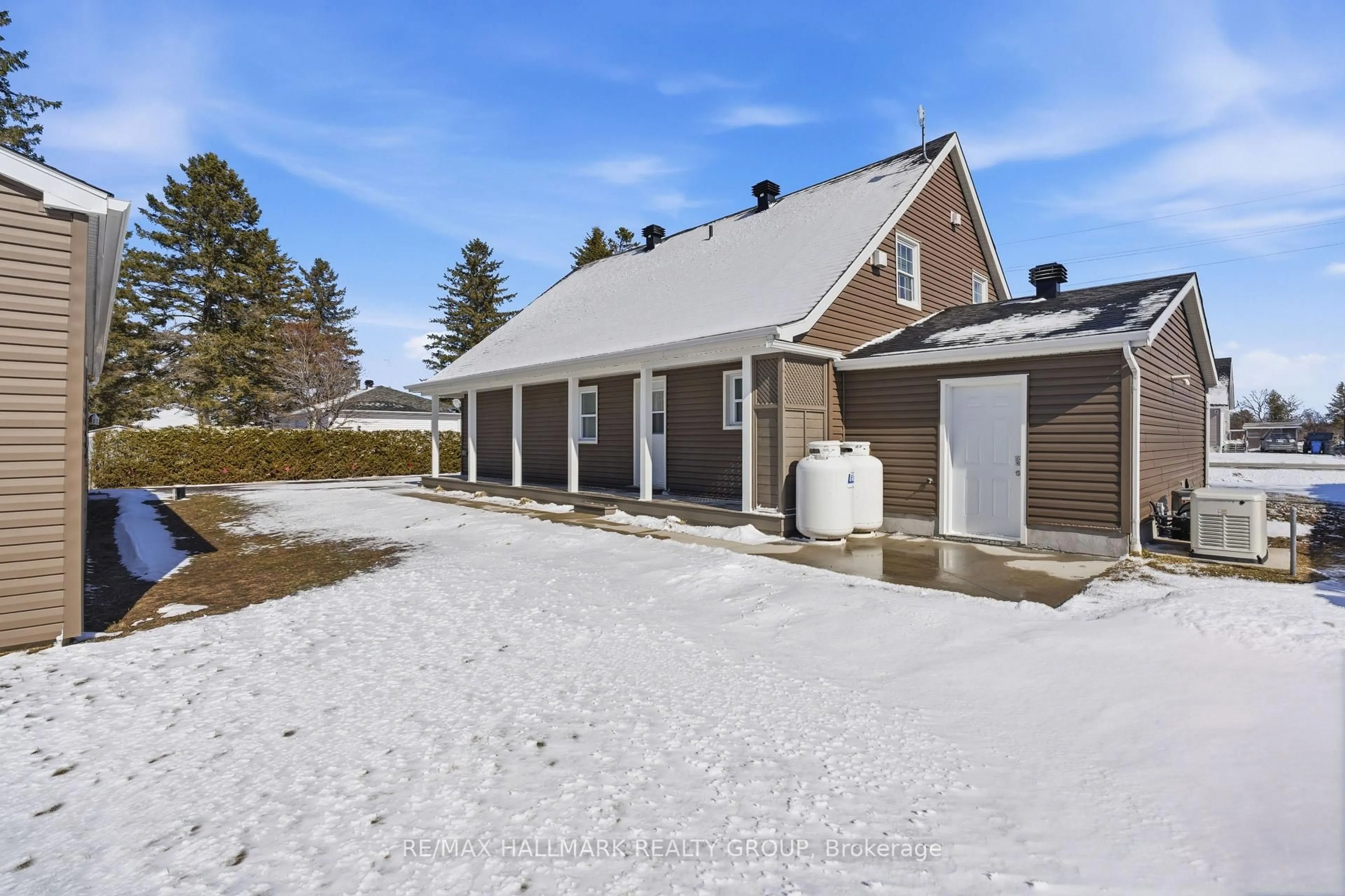 A pic from outside/outdoor area/front of a property/back of a property/a pic from drone, street for 4968 HIGHWAY 34 Highway, Champlain Ontario K0B 1R0
