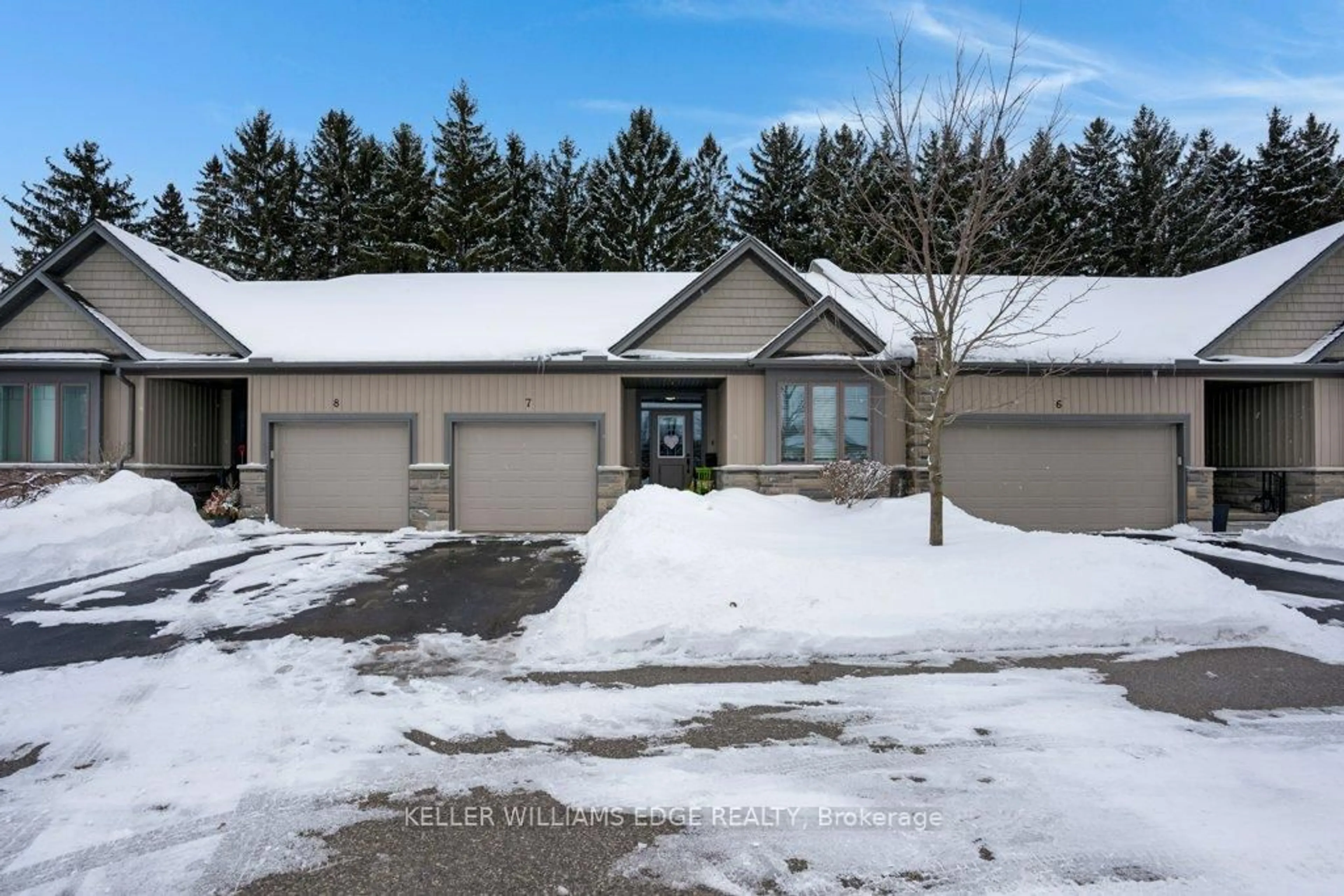 A pic from outside/outdoor area/front of a property/back of a property/a pic from drone, street for 250 Hostetler Rd #7, Wilmot Ontario N3A 0E4