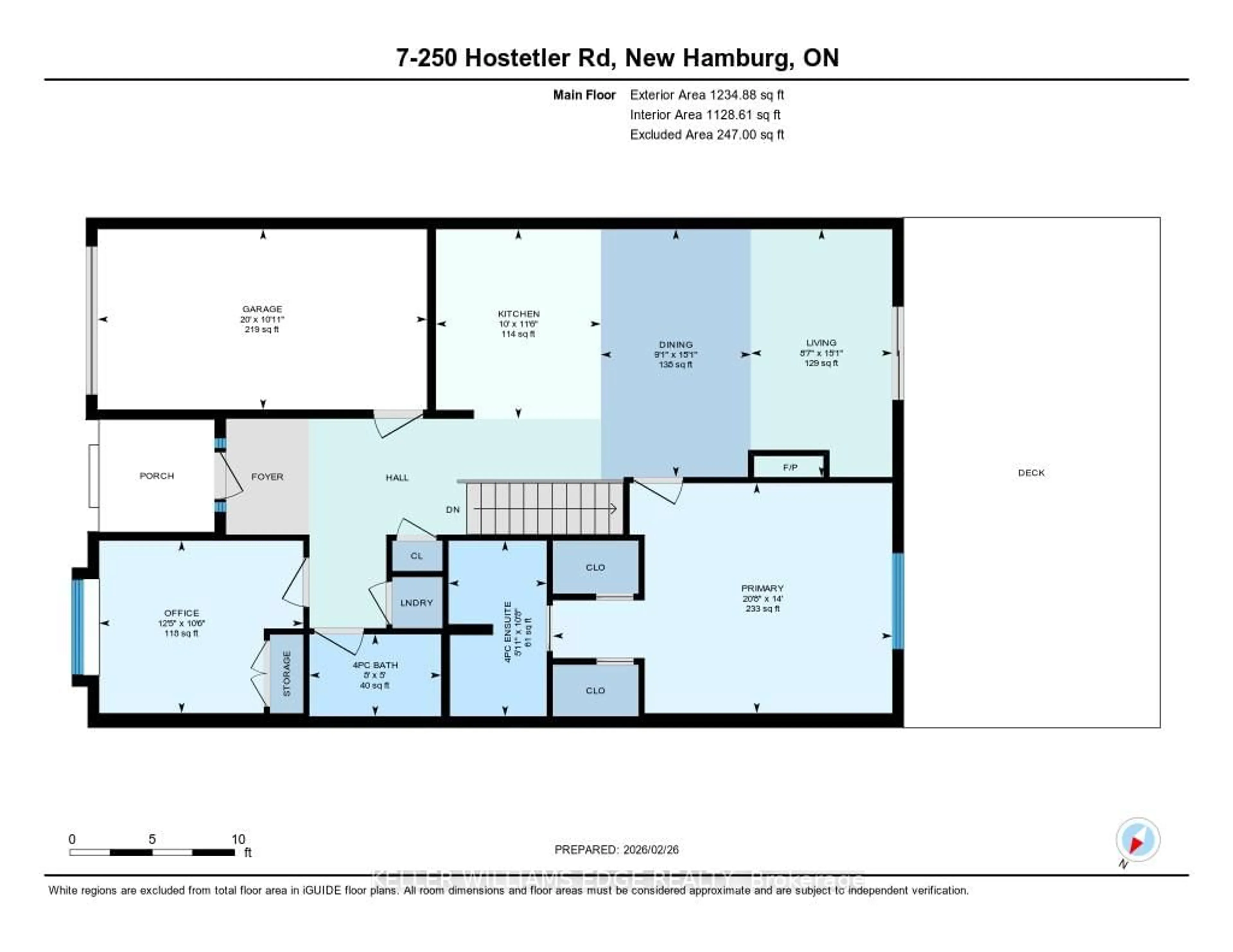 Floor plan for 250 Hostetler Rd #7, Wilmot Ontario N3A 0E4