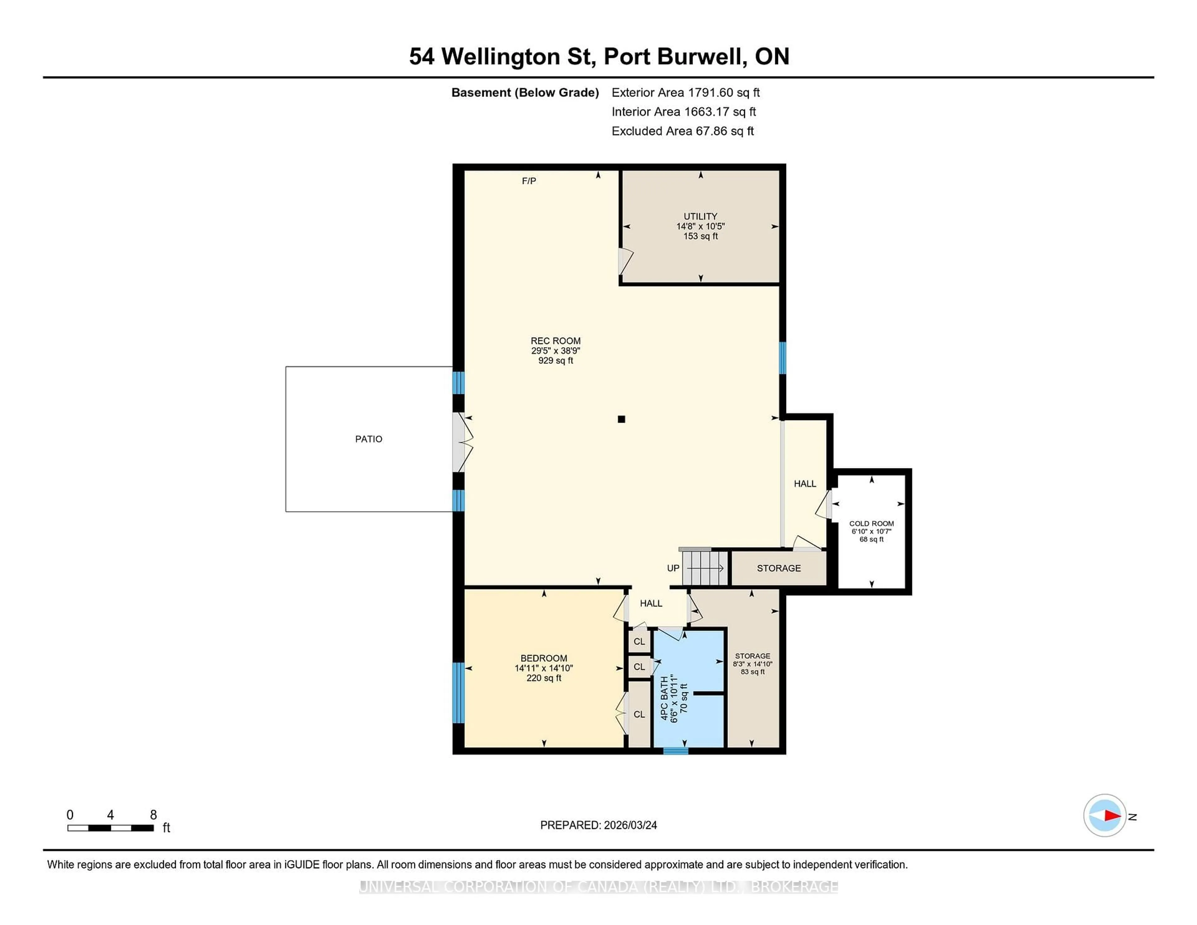 Floor plan for 54 Wellington St, Bayham Ontario N0J 1T0