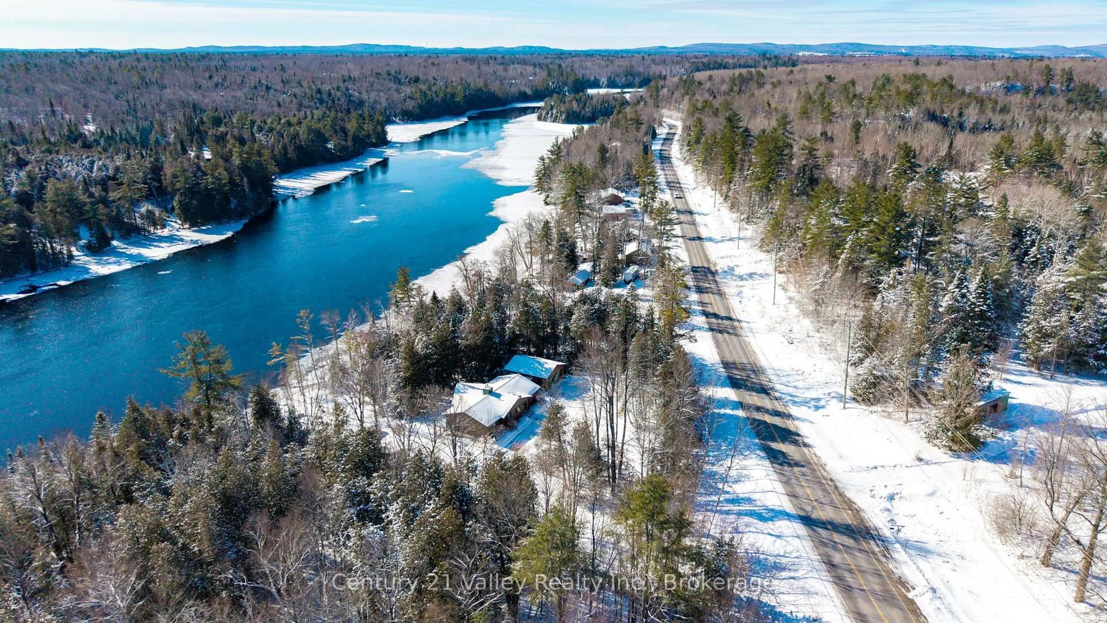 A pic from outside/outdoor area/front of a property/back of a property/a pic from drone, water/lake/river/ocean view for 3537 Calabogie Rd, Burnstown Ontario K0J 1G0