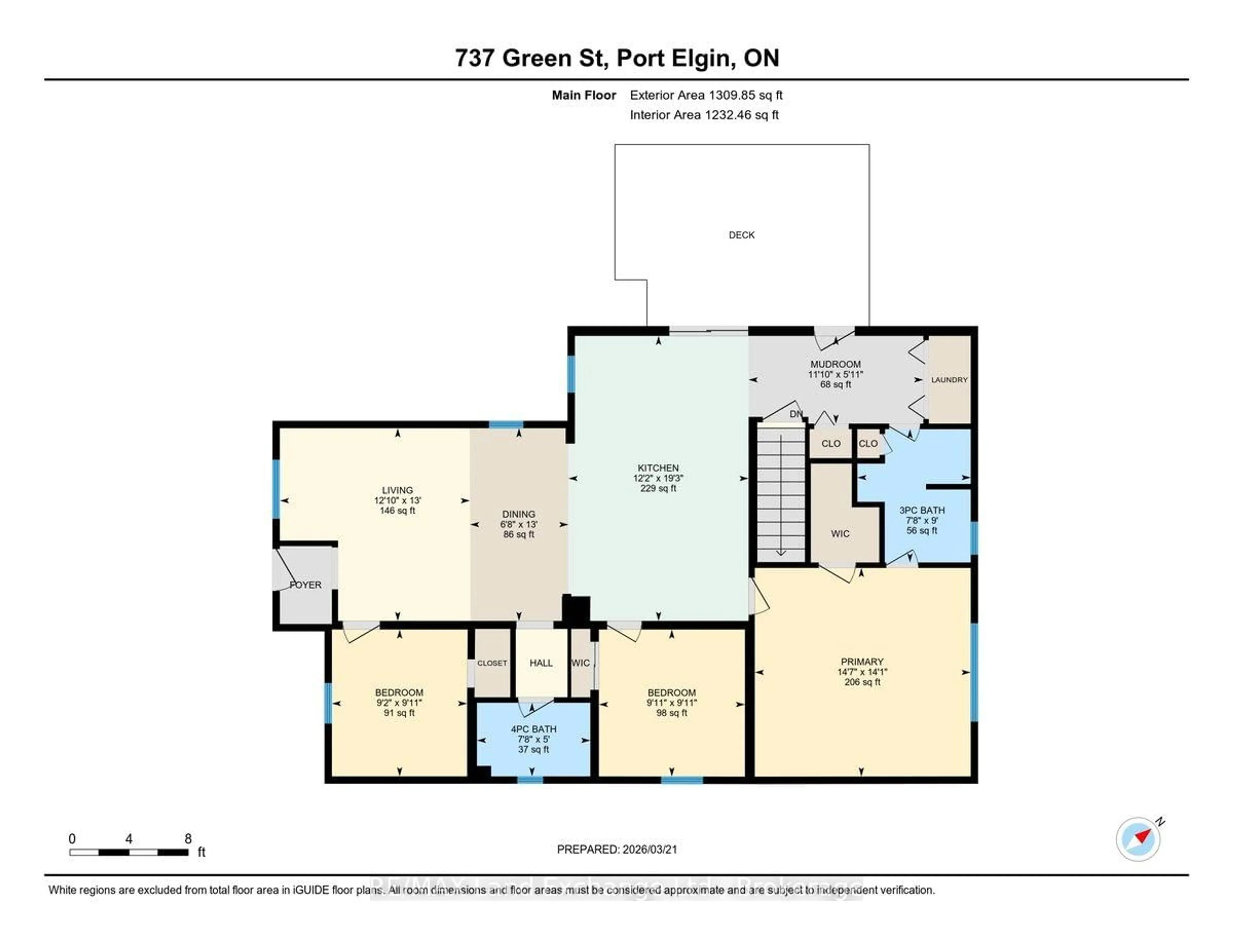 Floor plan for 737 Green St, Saugeen Shores Ontario N0H 2C4