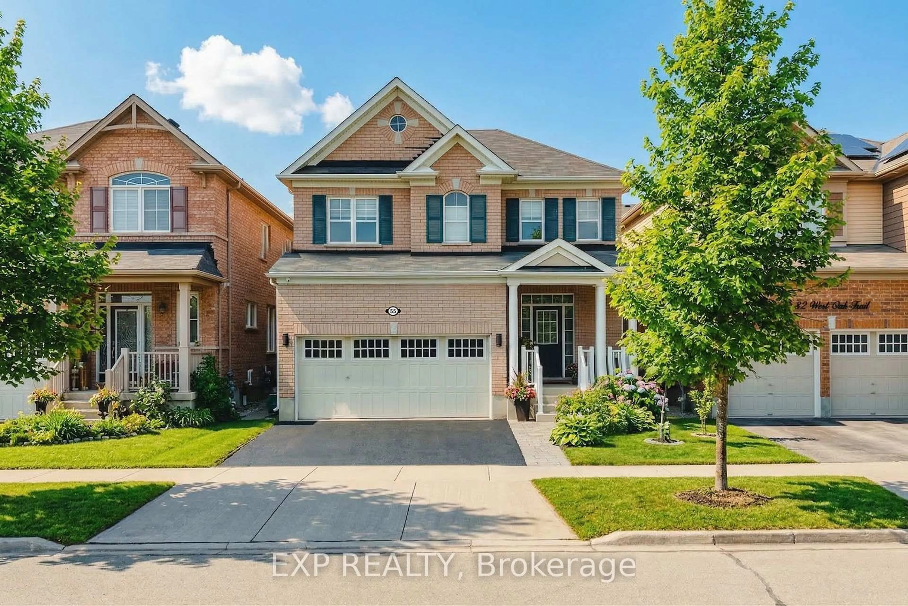 Home with brick exterior material, street for 55 West Oak Tr, Kitchener Ontario N2R 0L1