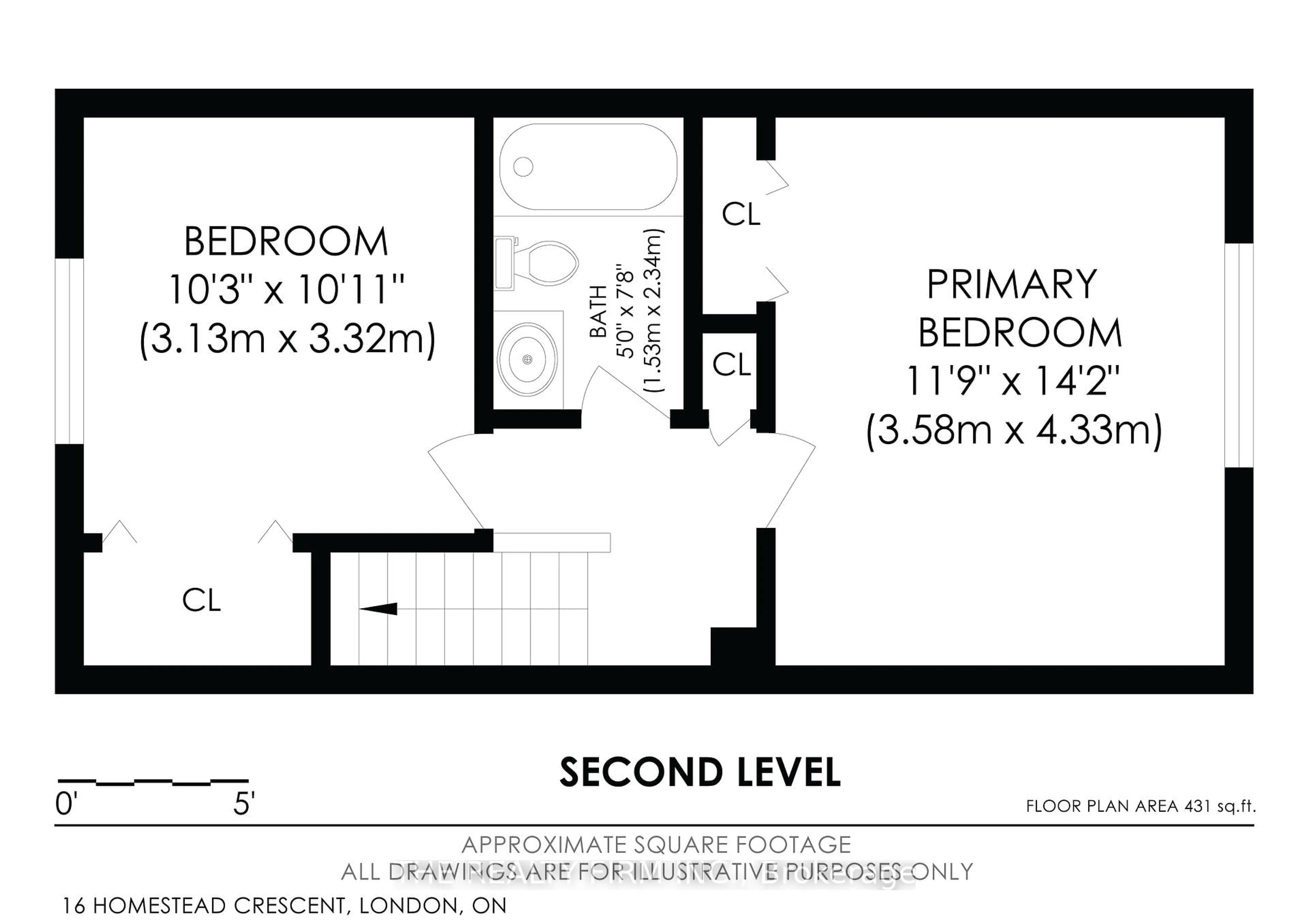 Floor plan for 16 Homestead Cres #67, London North Ontario N6G 2E4