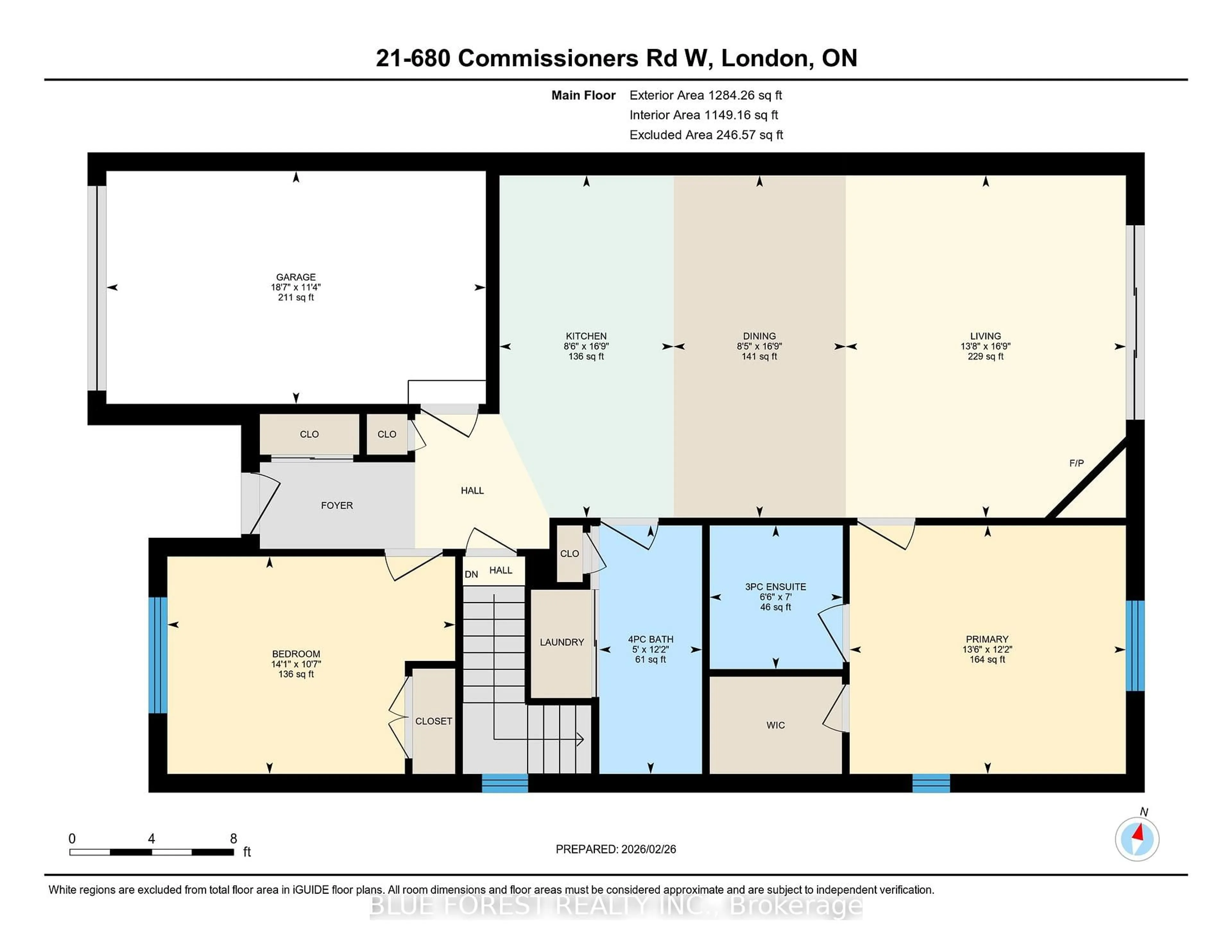 Floor plan for 680 Commissioners Rd #21, London South Ontario N6K 4T8