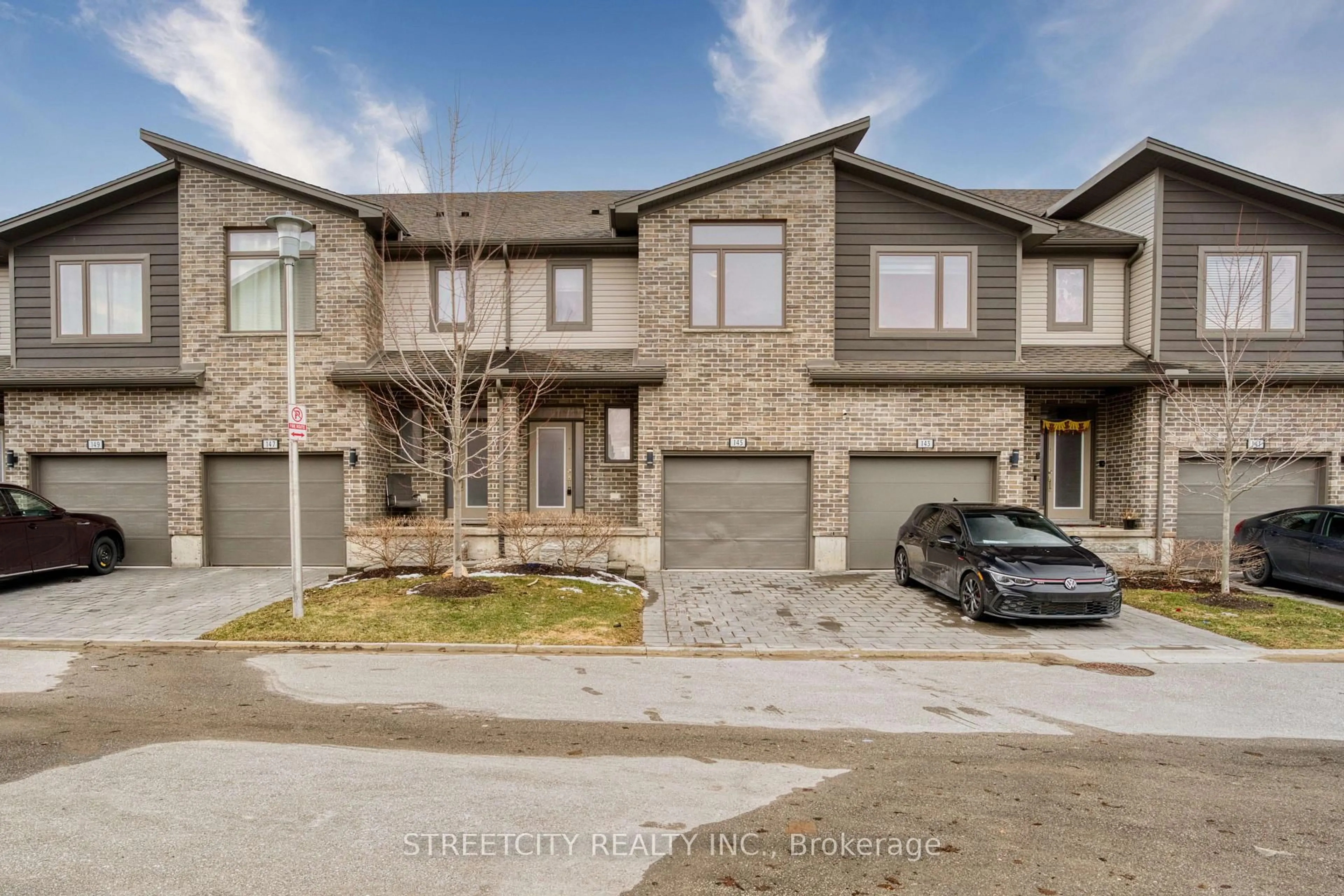 A pic from outside/outdoor area/front of a property/back of a property/a pic from drone, street for 1960 DALMAGARRY Rd #145, London North Ontario N6G 0T8