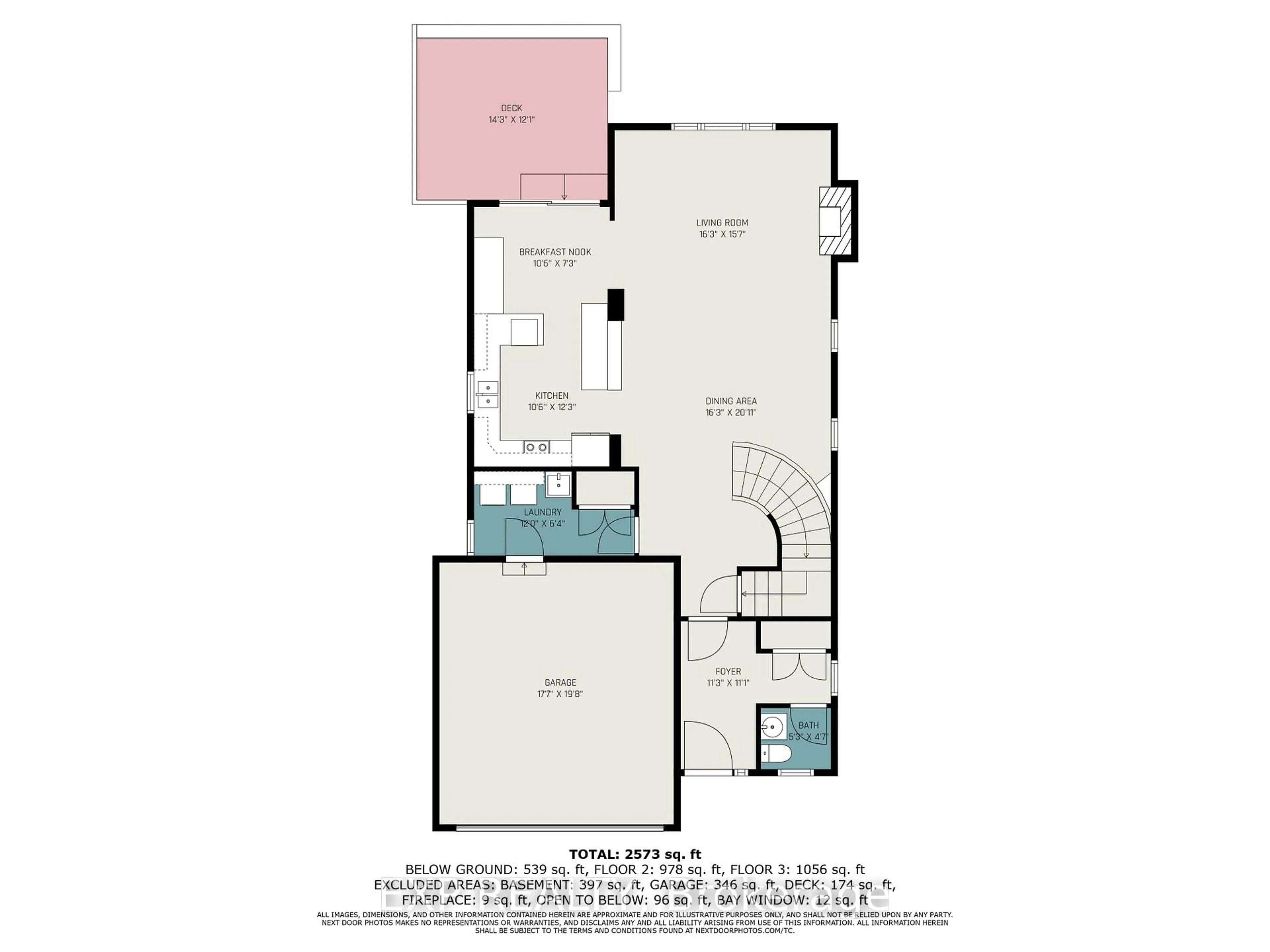Floor plan for 15 Escade Dr, Ottawa Ontario K2G 6R9