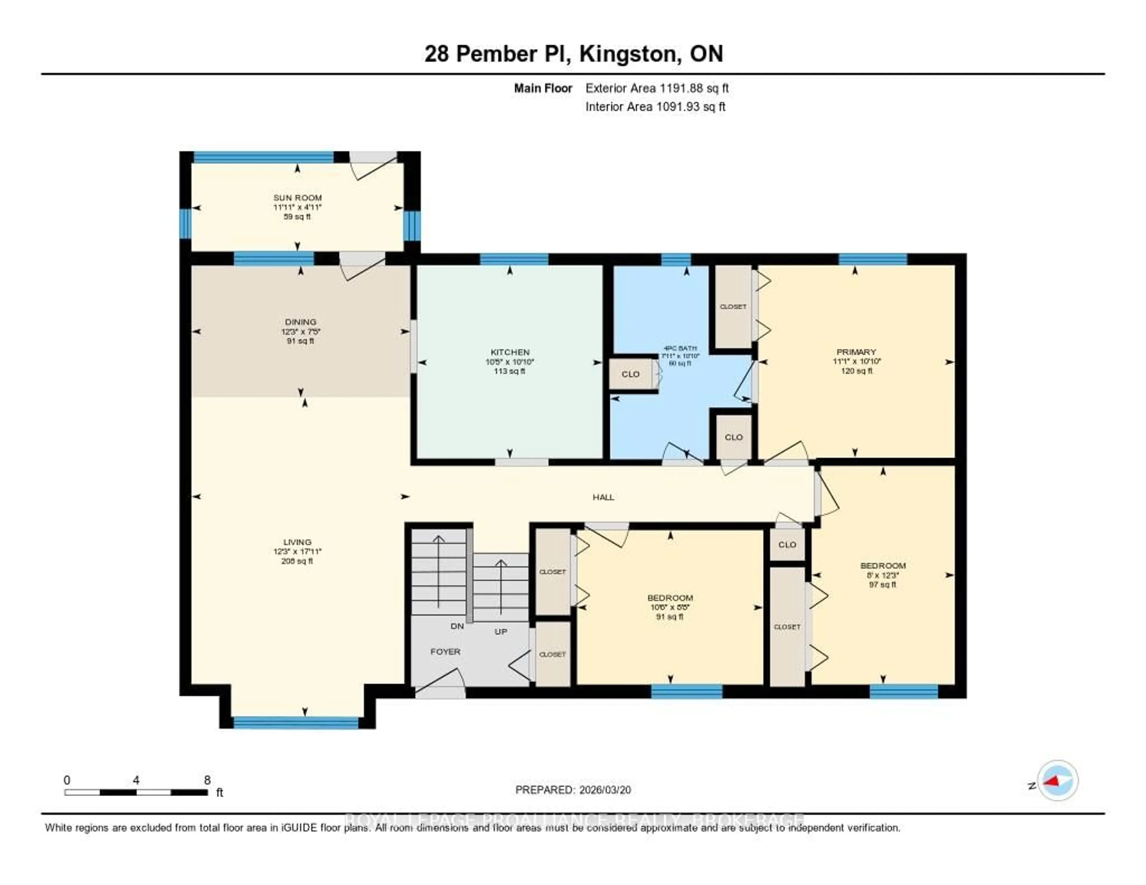 Floor plan for 28 Pember Pl, Kingston Ontario K7M 2P7