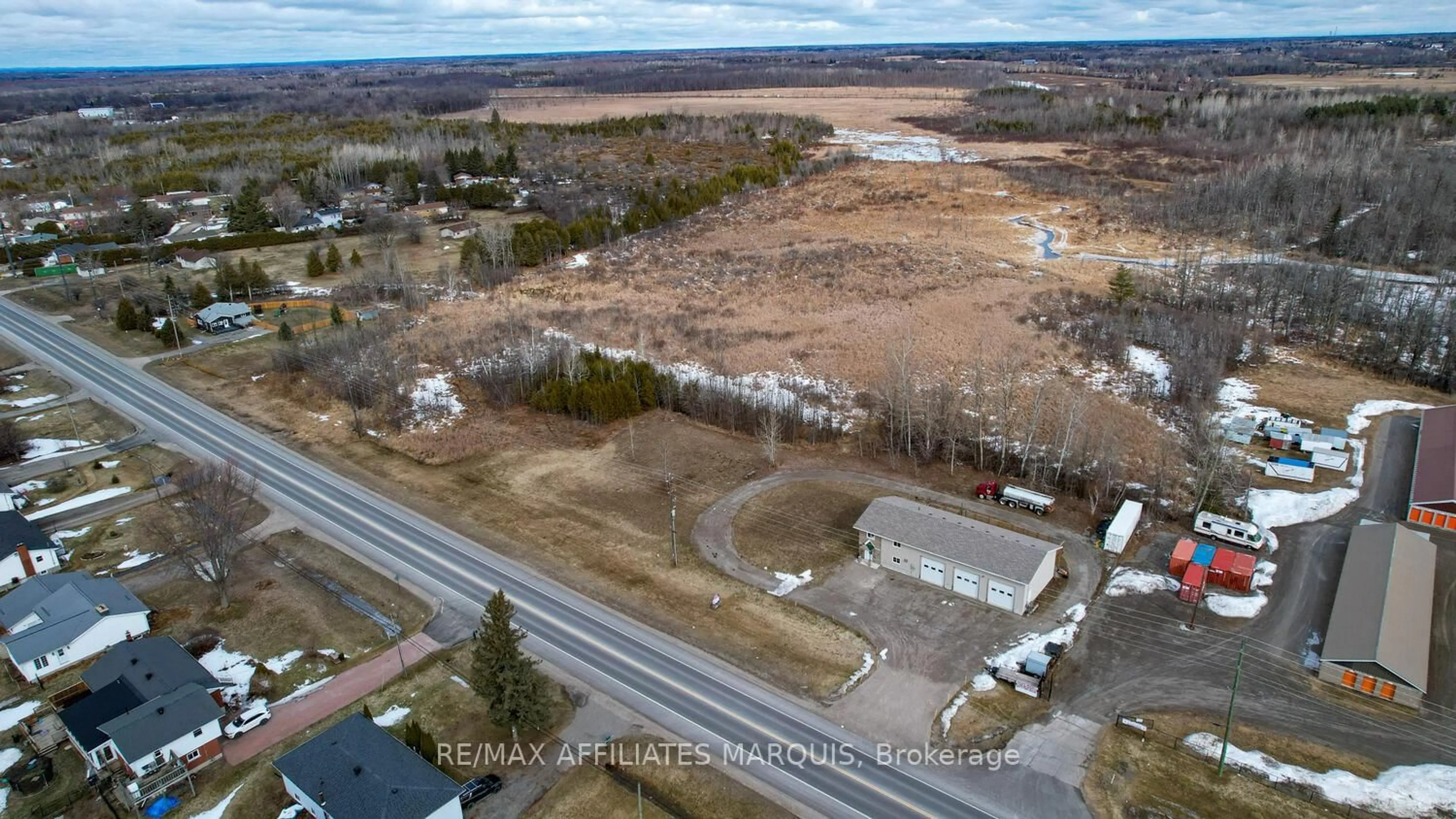 A pic from outside/outdoor area/front of a property/back of a property/a pic from drone, water/lake/river/ocean view for 3674 Highway 43 Rd, Smiths Falls Ontario K7A 4S4