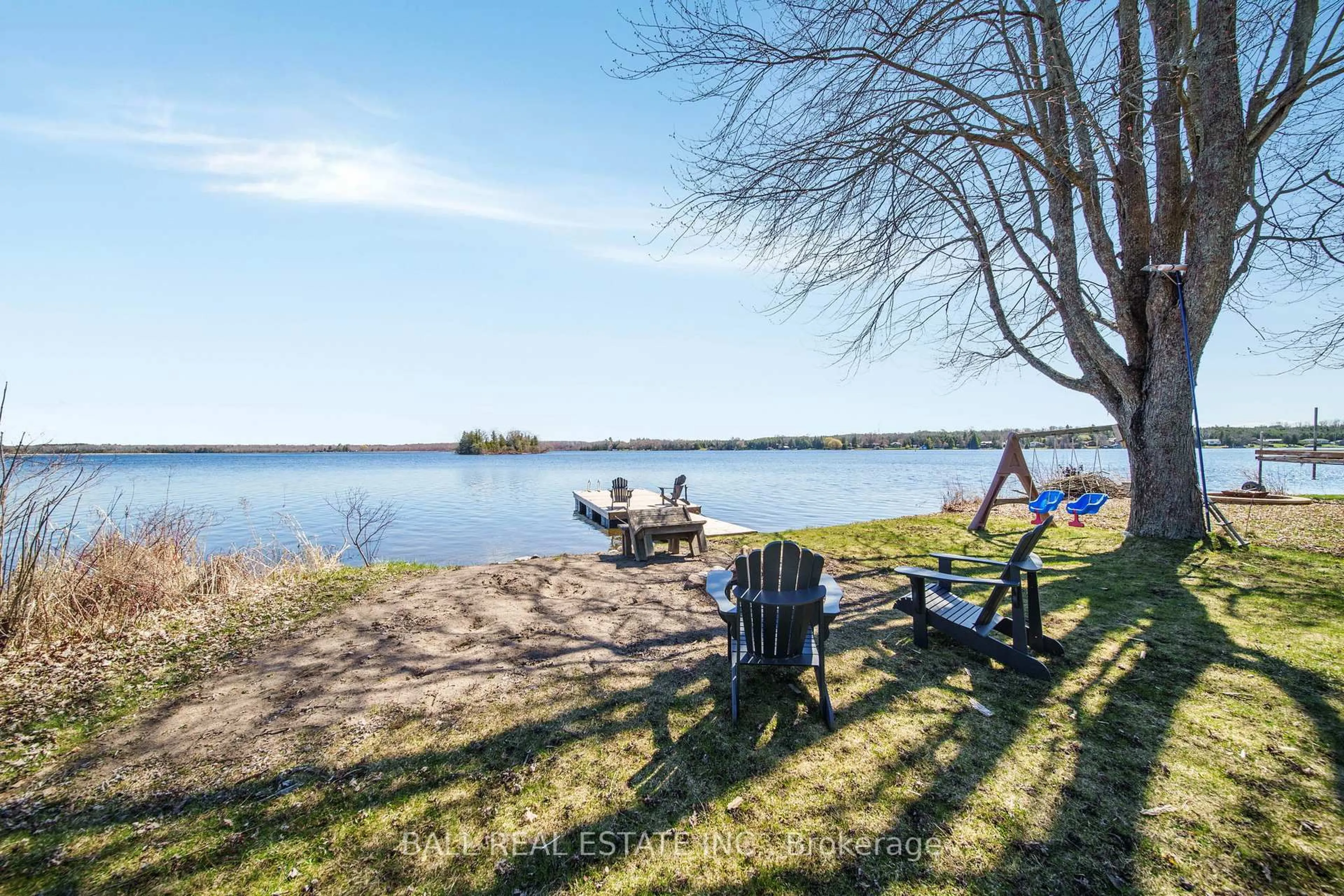 Patio, water/lake/river/ocean view for 1749 Young's Point Rd, Selwyn Ontario K0L 2H0