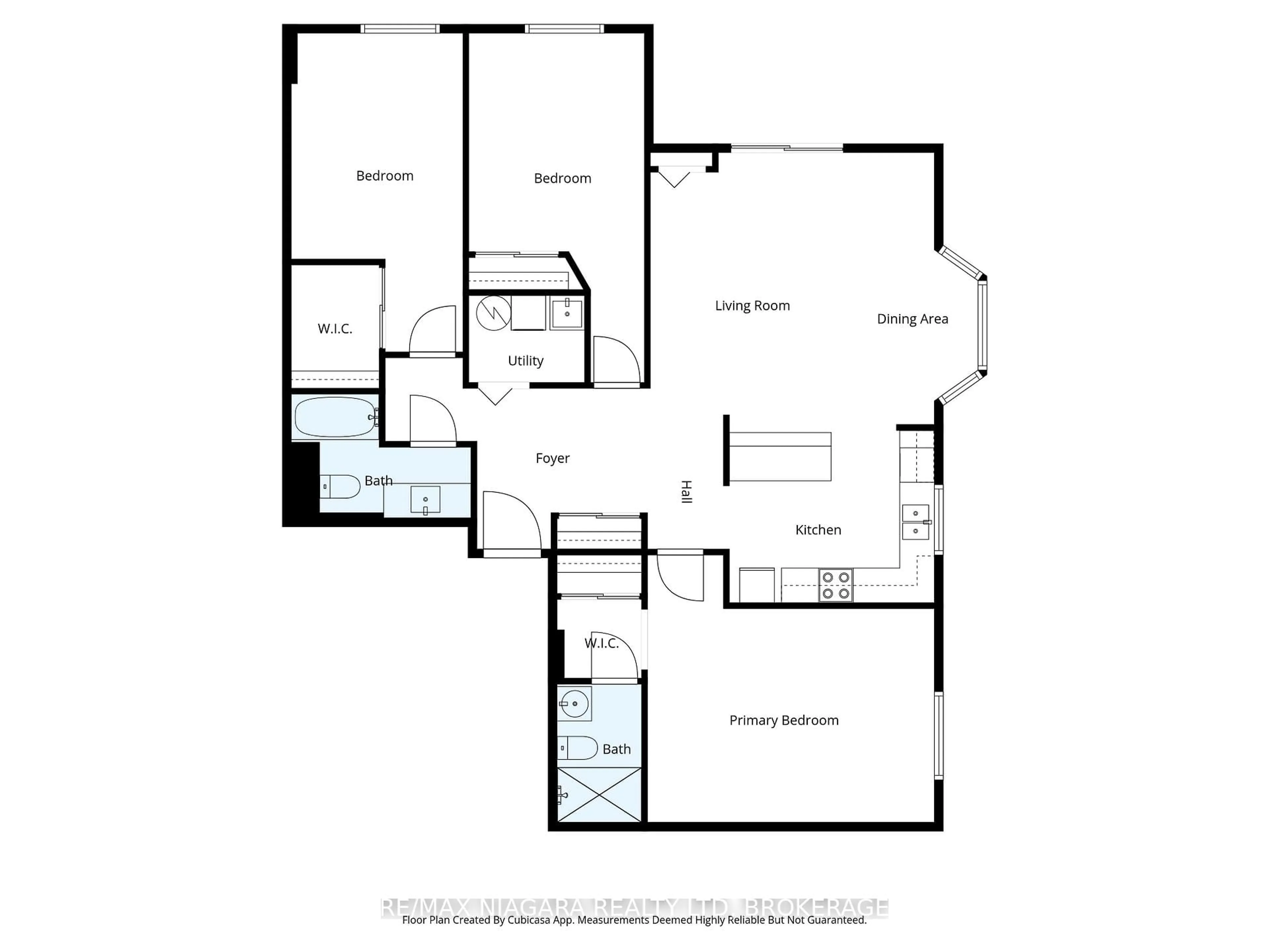 Floor plan for 6704 Thorold Stone Rd #102, Niagara Falls Ontario L2J 1B3