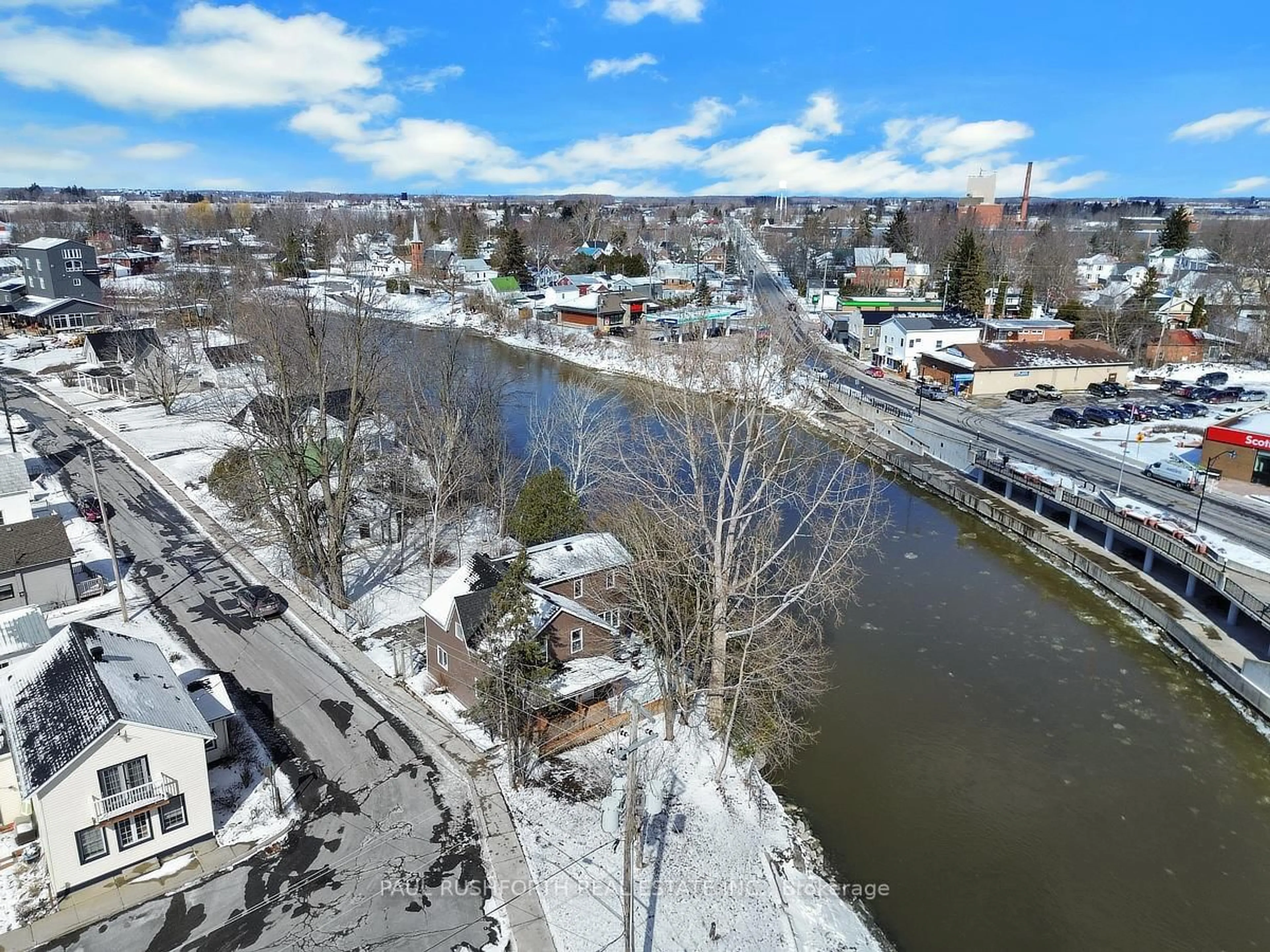 A pic from outside/outdoor area/front of a property/back of a property/a pic from drone, water/lake/river/ocean view for 9 Mill St, North Dundas Ontario K0C 1H0