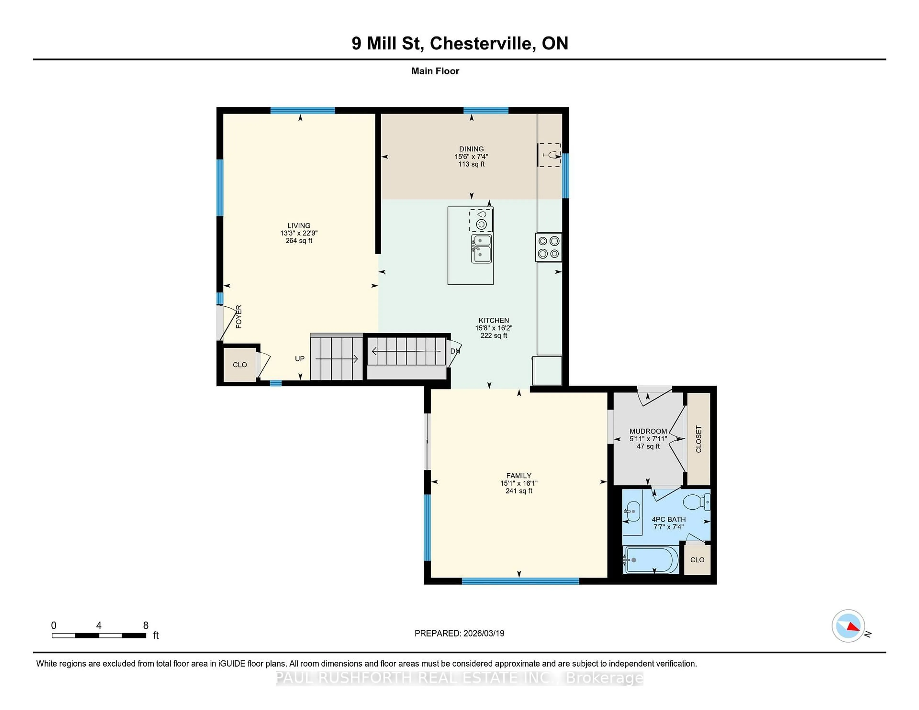 Floor plan for 9 Mill St, North Dundas Ontario K0C 1H0
