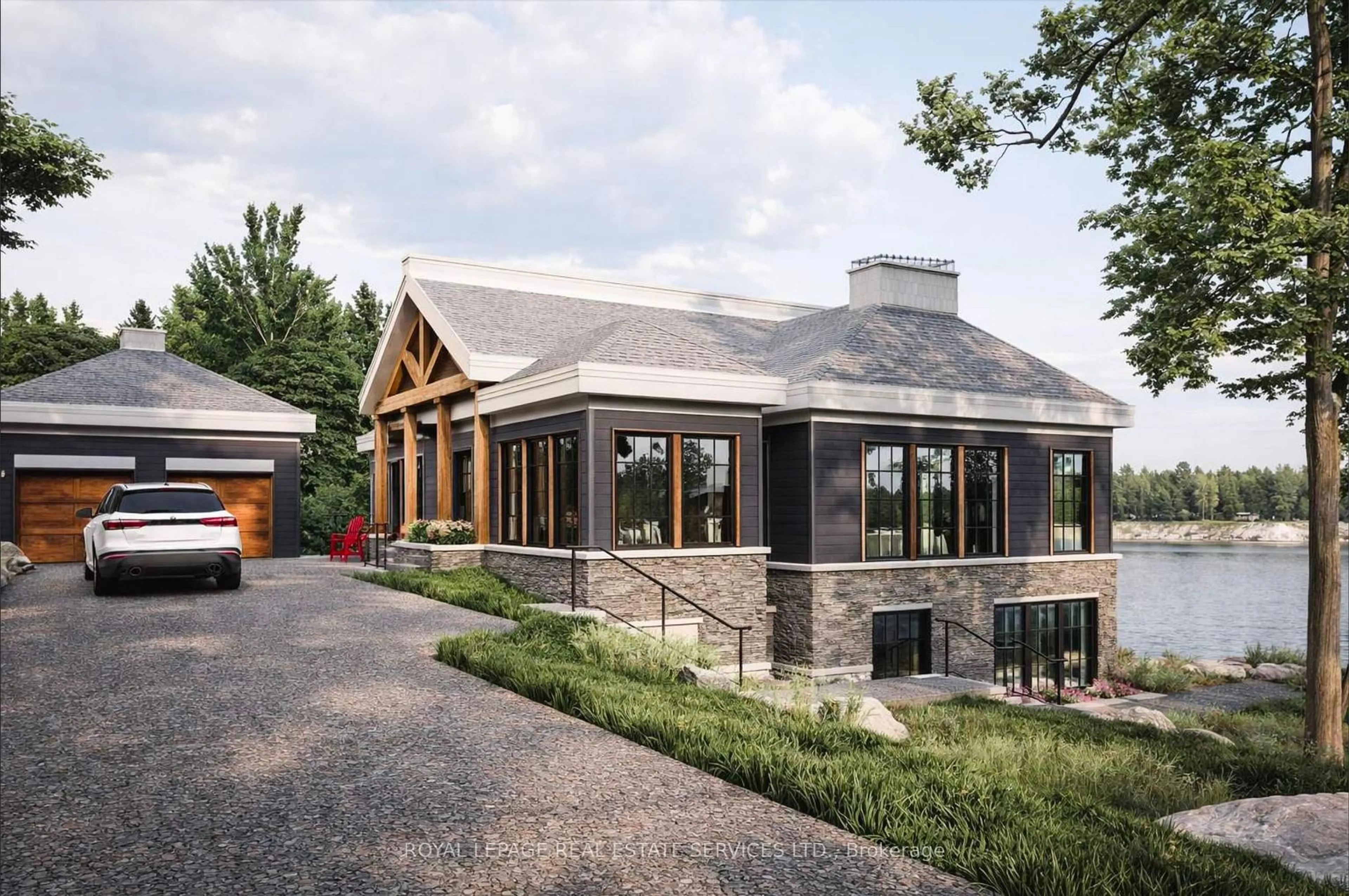 Home with brick exterior material, mountain view for 1327-1329 WOODLAND Dr, Gravenhurst Ontario P1P 1R2