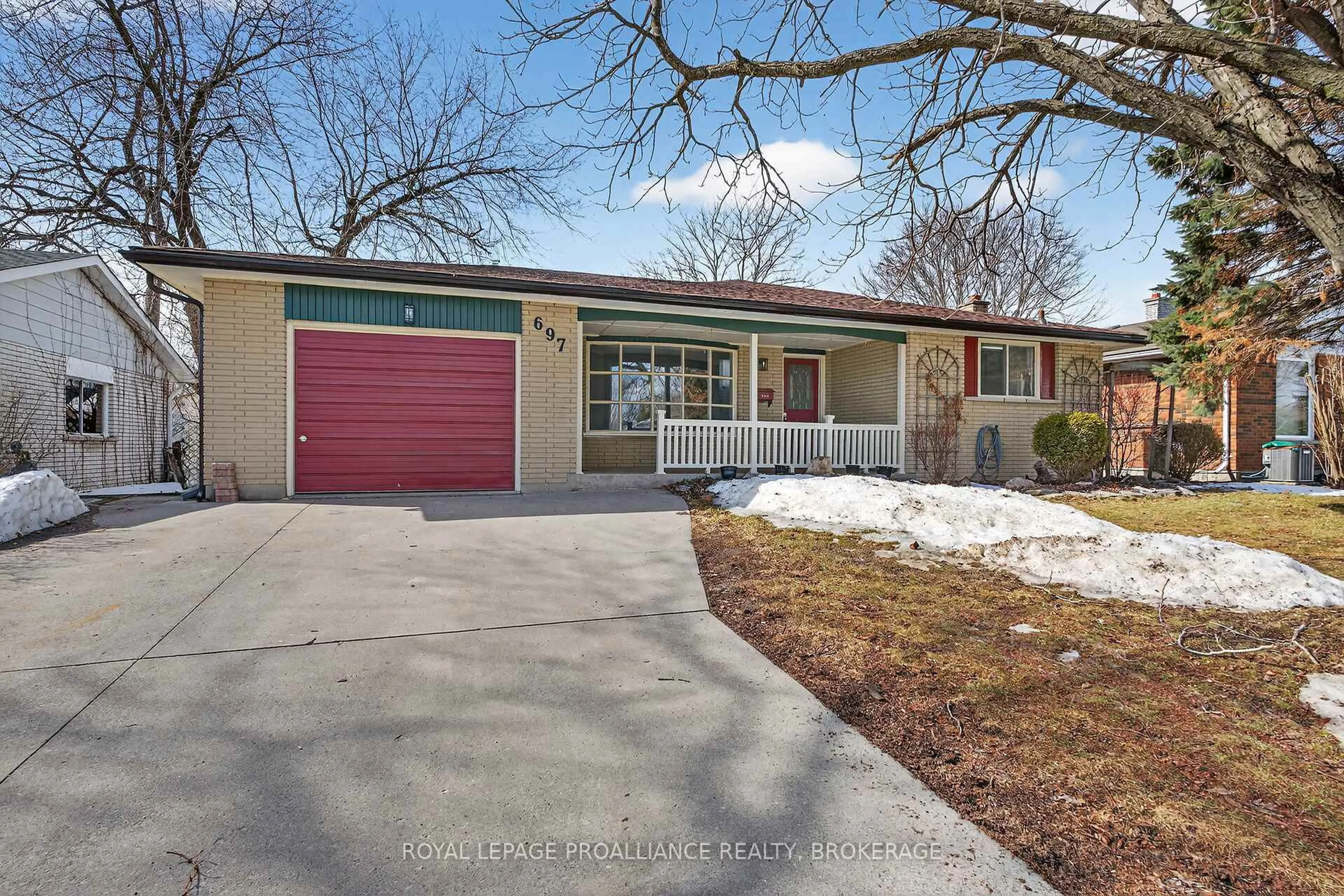 Home with brick exterior material, street for 697 Fleet St, Kingston Ontario K7M 5A4