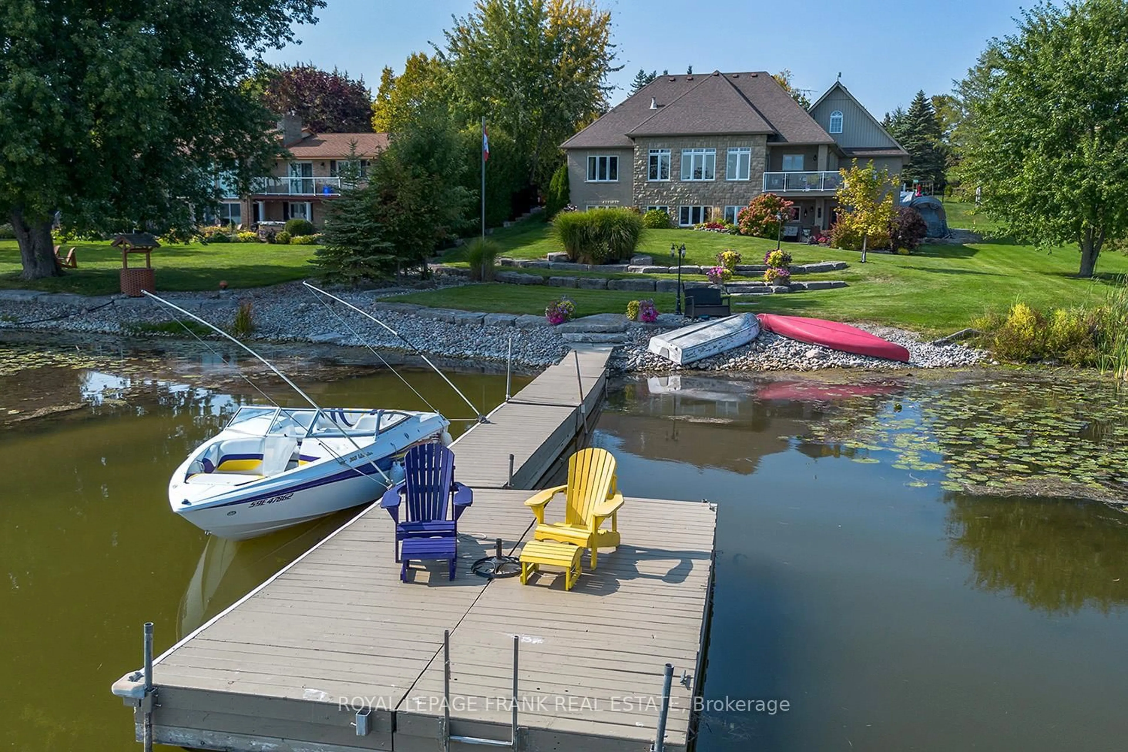 A pic from outside/outdoor area/front of a property/back of a property/a pic from drone, water/lake/river/ocean view for 24 Gilson Point Pl, Kawartha Lakes Ontario K0M 2C0