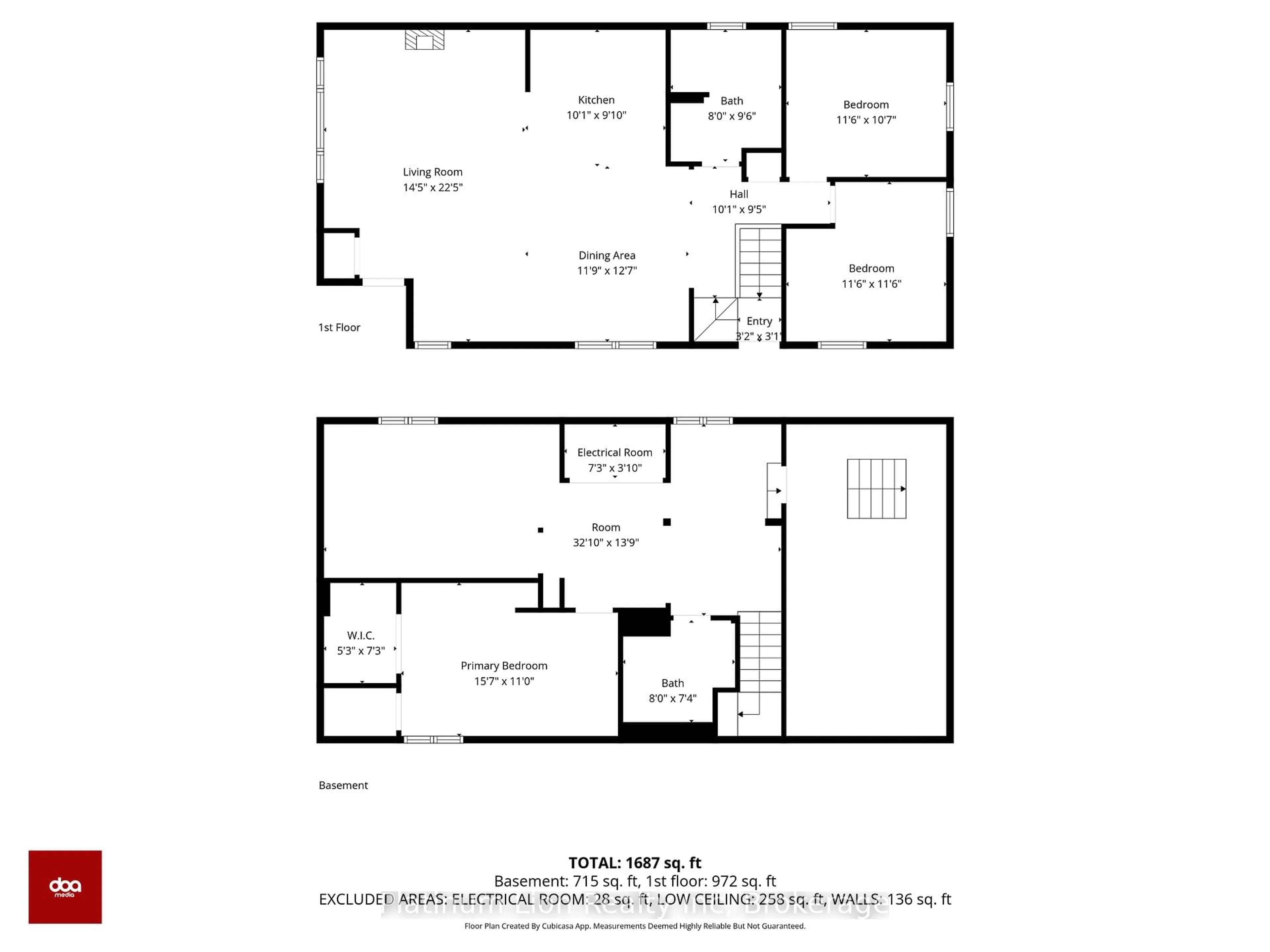 Floor plan for 6581 Riall St, Niagara Falls Ontario L2J 1Z4