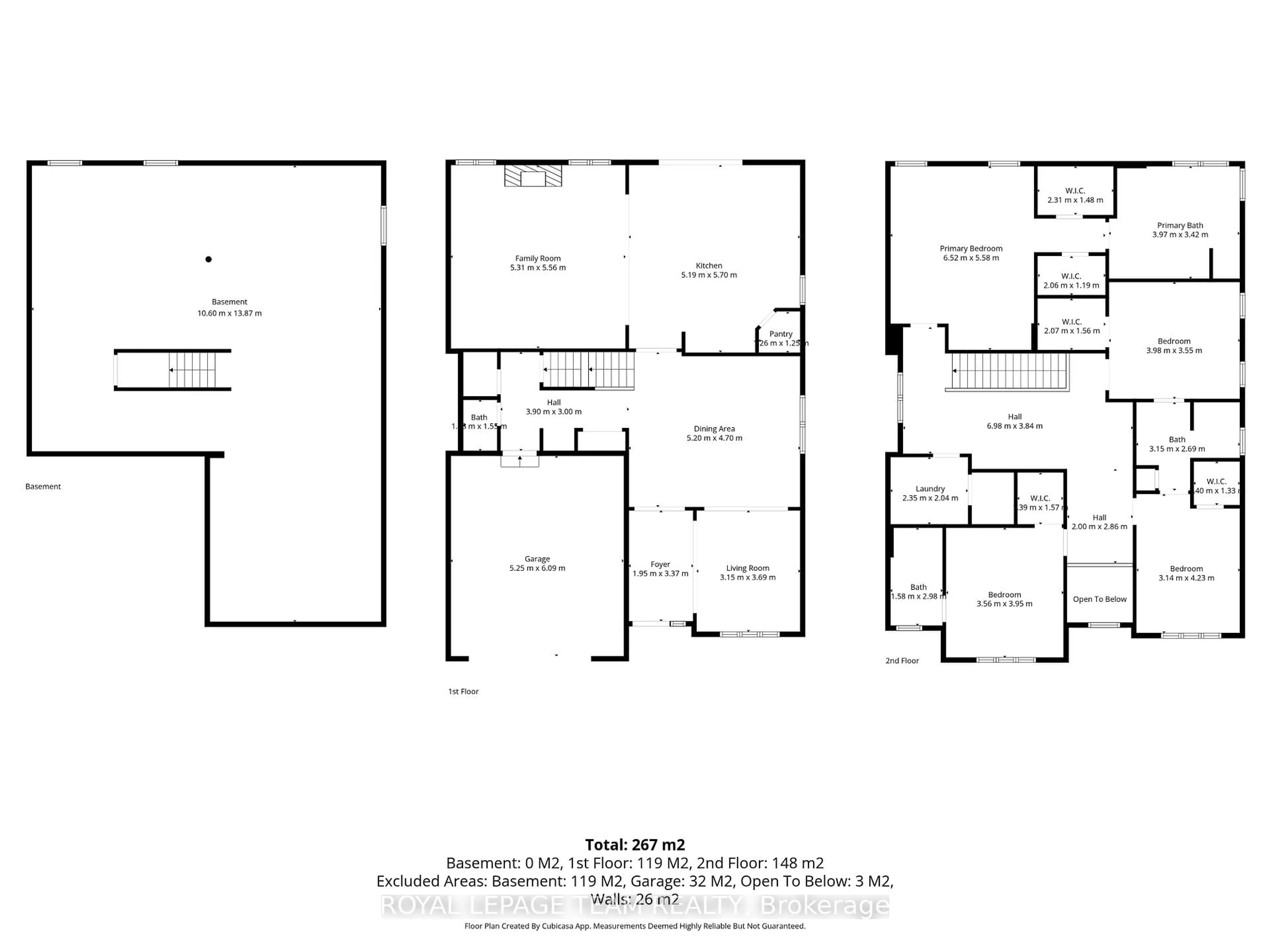 Floor plan for 643 Rye Grass Way, Ottawa Ontario K2J 6Z8