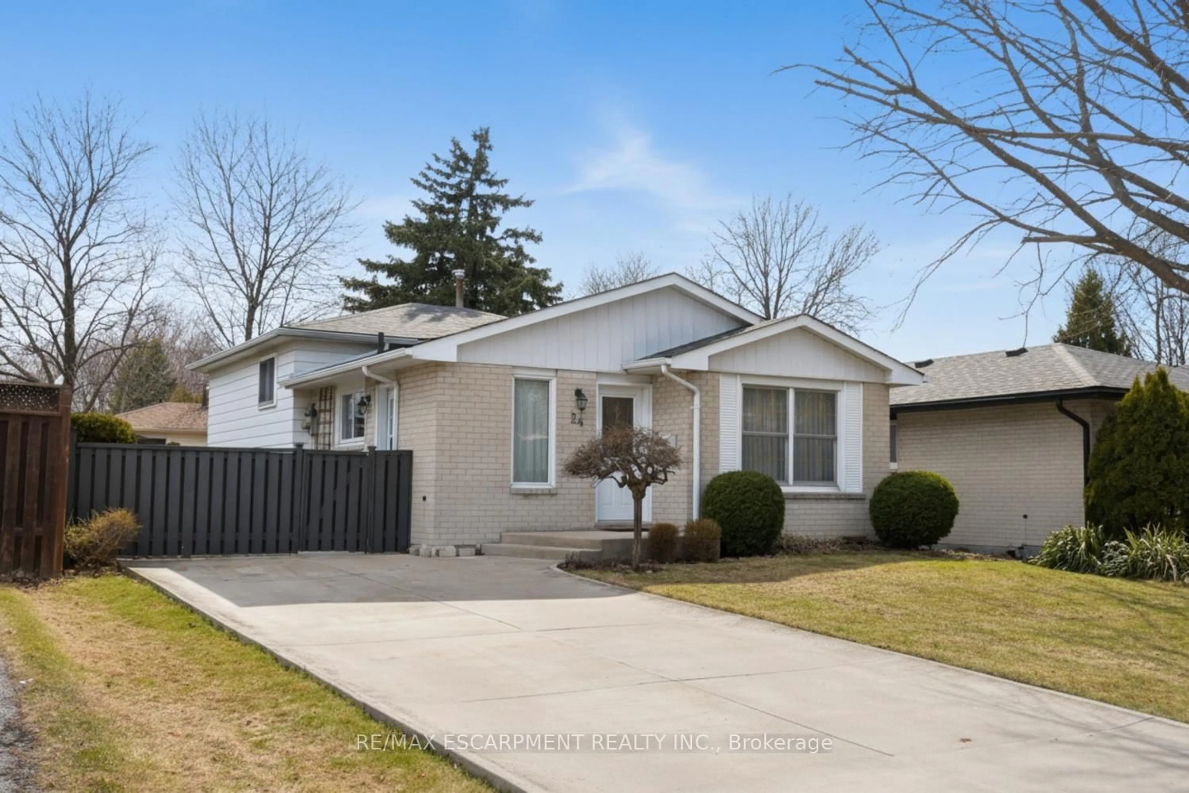 Home with vinyl exterior material, street for 24 Grenoble Rd, Hamilton Ontario L9C 6K6