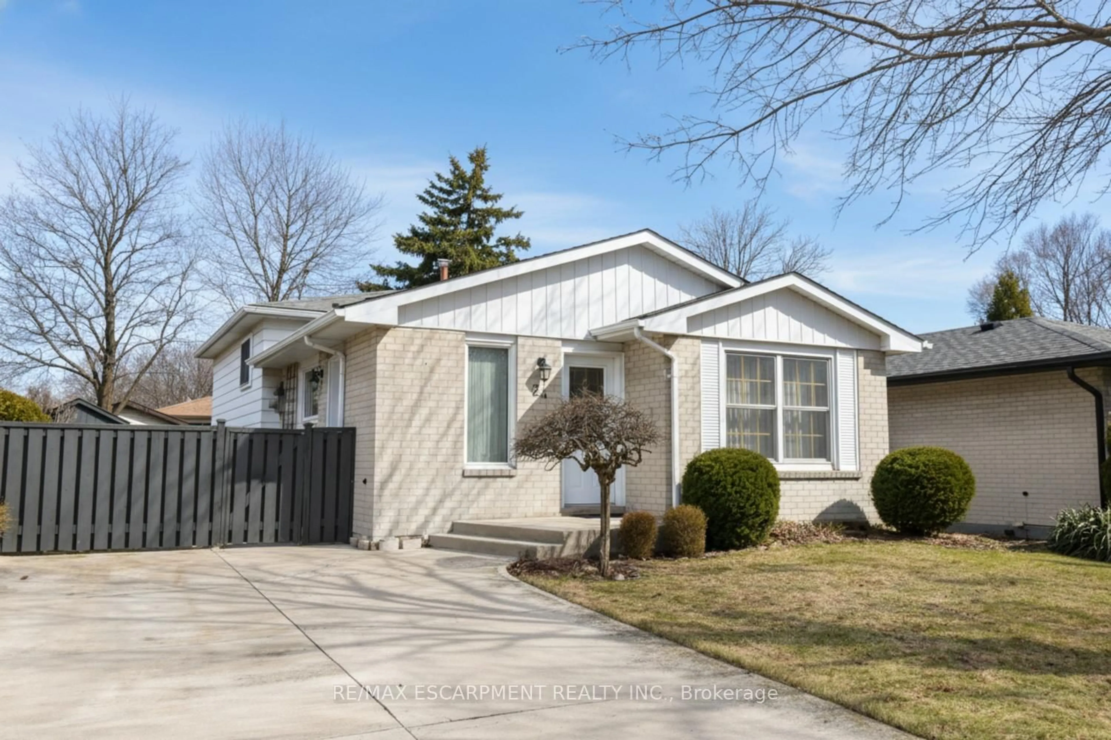 Home with vinyl exterior material, street for 24 Grenoble Rd, Hamilton Ontario L9C 6K6