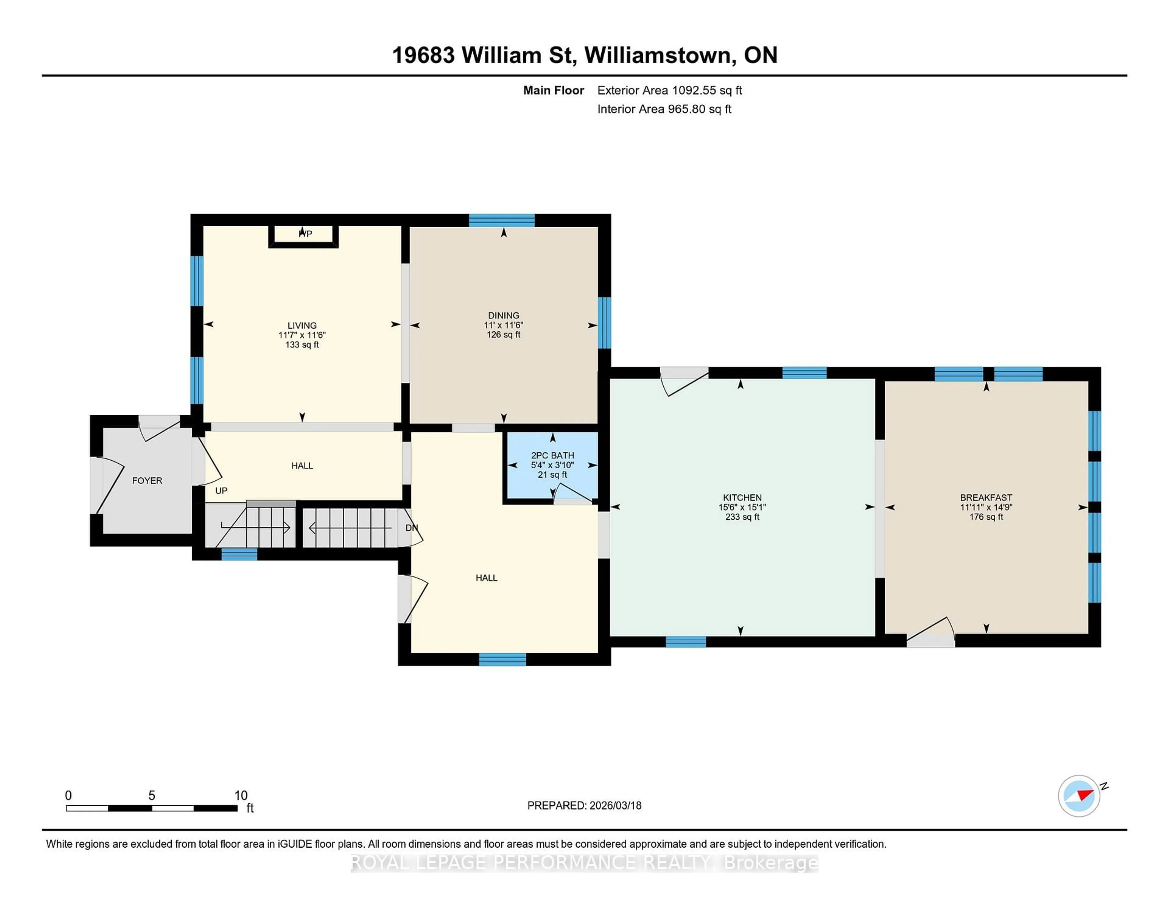 Floor plan for 19683 William St, South Glengarry Ontario K0C 2J0