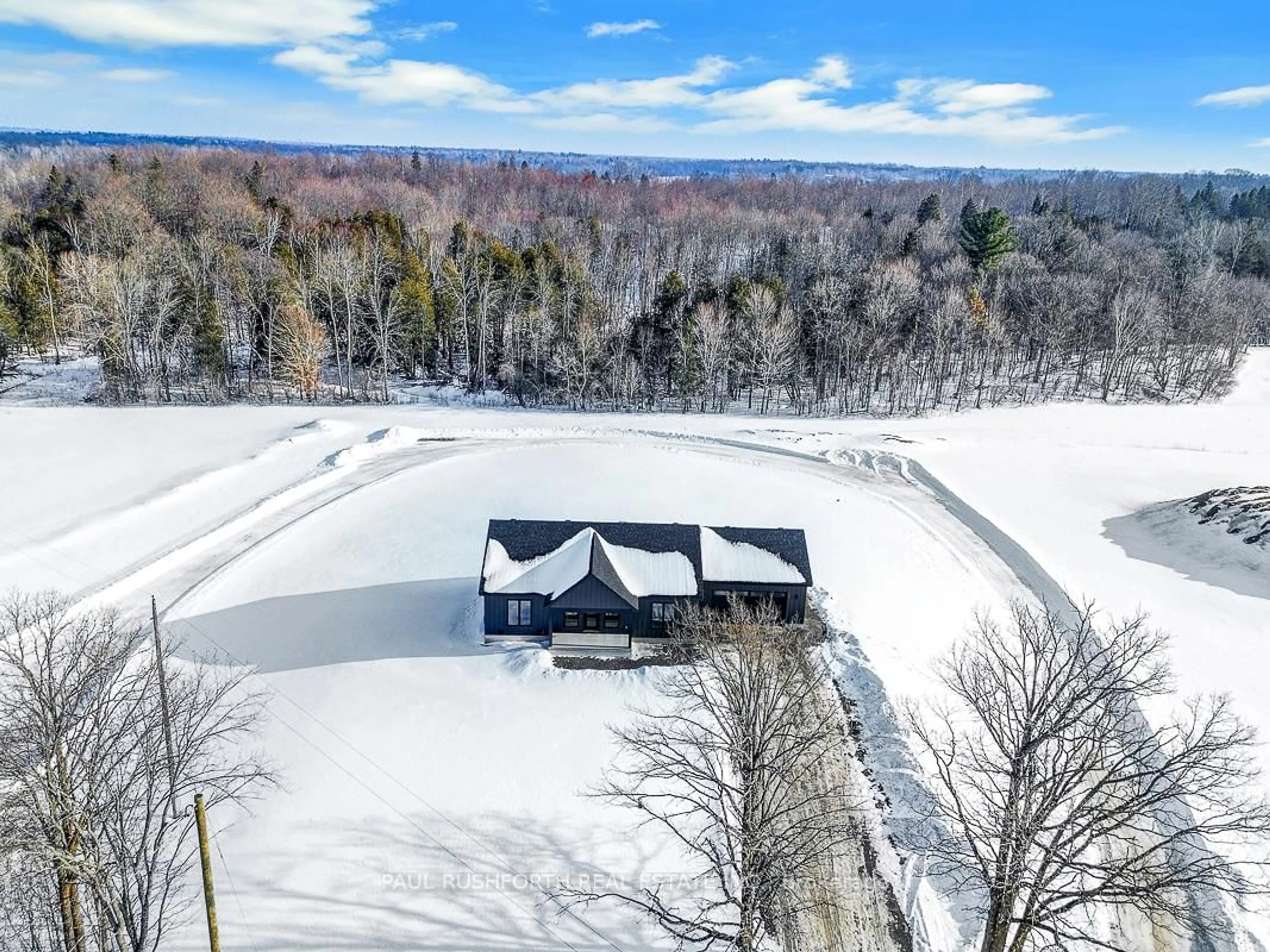 A pic from outside/outdoor area/front of a property/back of a property/a pic from drone, water/lake/river/ocean view for 1207 Rae Rd, Almonte Ontario K0A 1A0