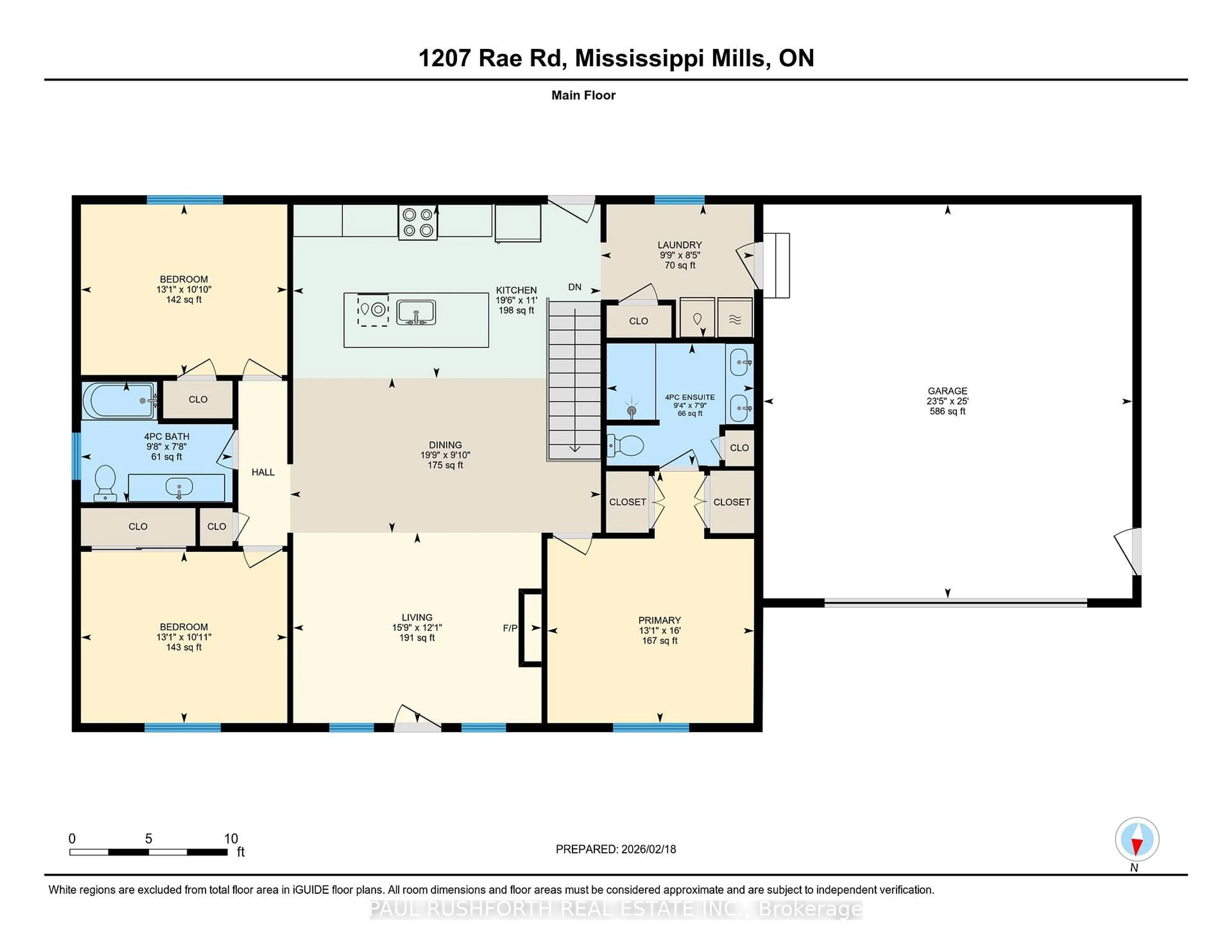 Floor plan for 1207 Rae Rd, Almonte Ontario K0A 1A0
