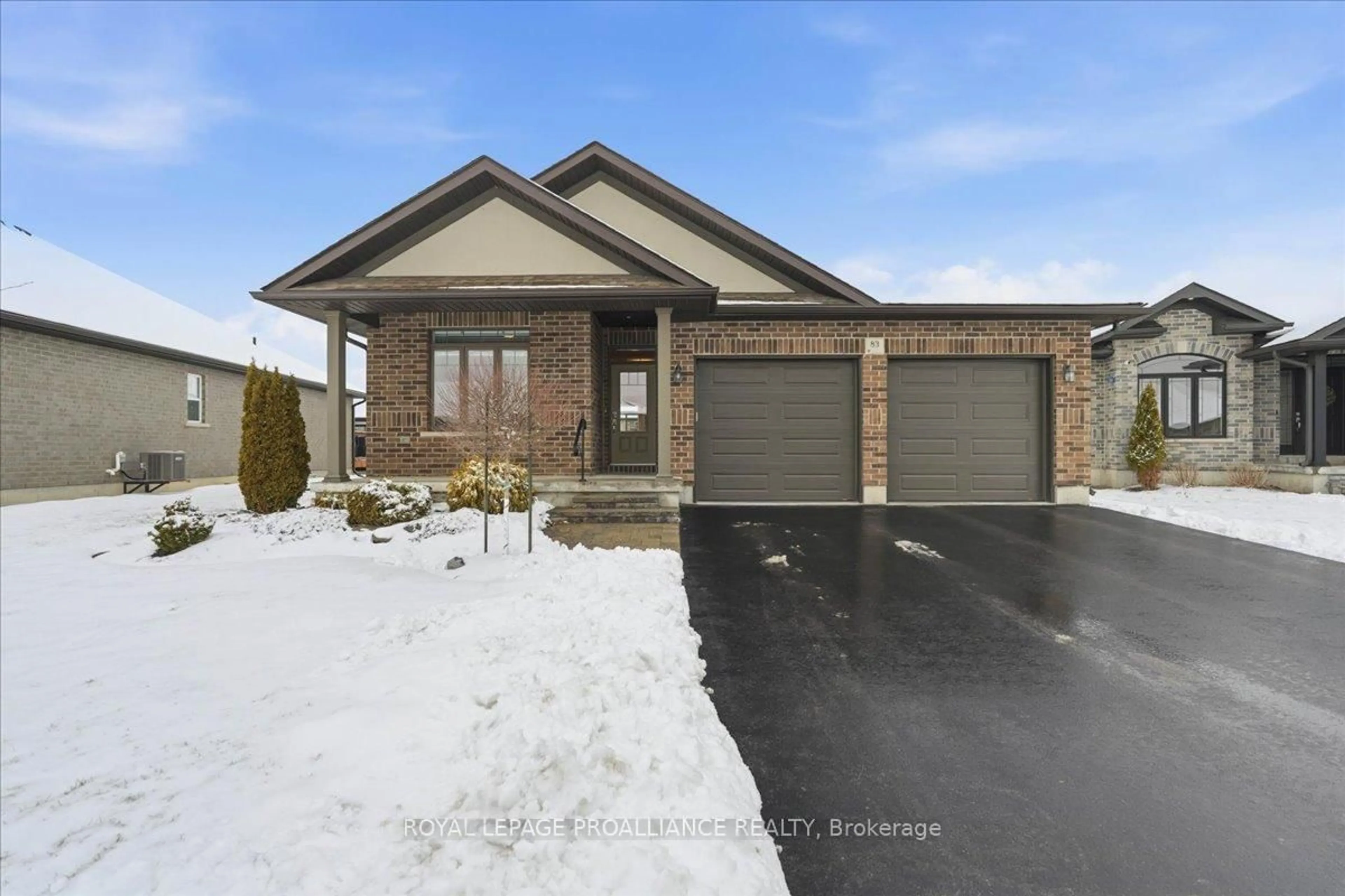 Home with brick exterior material, street for 83 Covington Cres, Belleville Ontario K8N 0K9