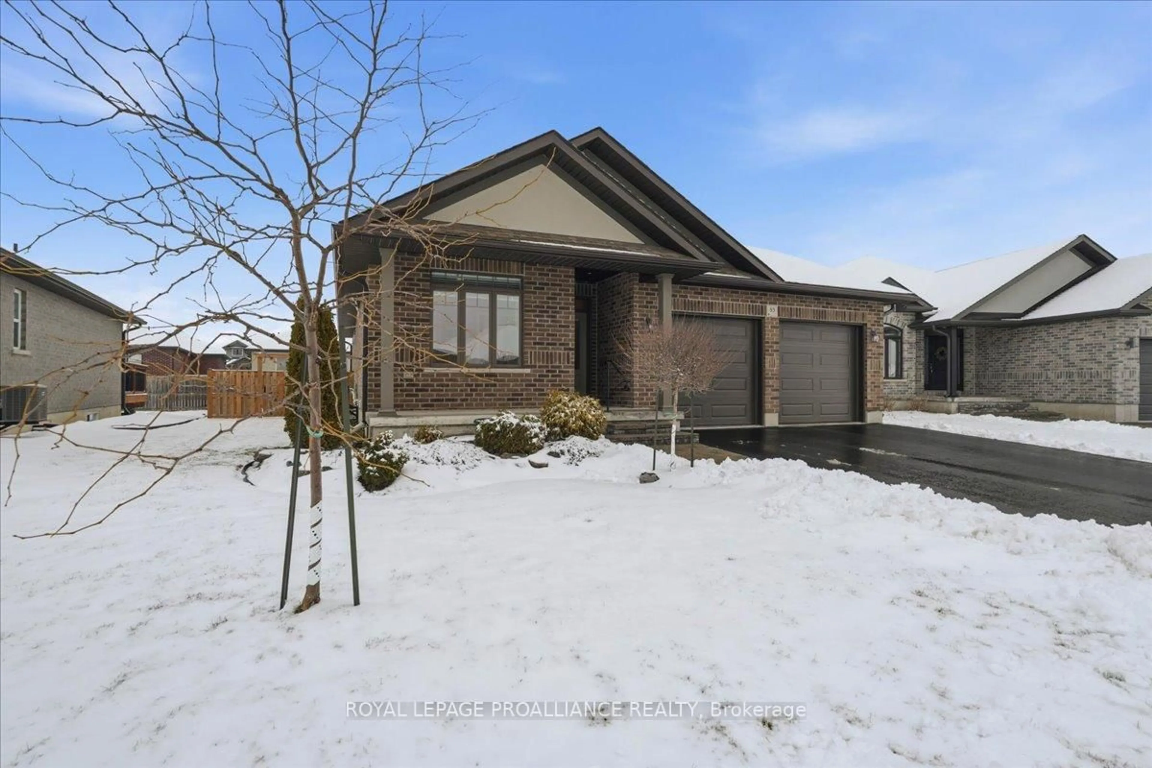 Home with brick exterior material, street for 83 Covington Cres, Belleville Ontario K8N 0K9