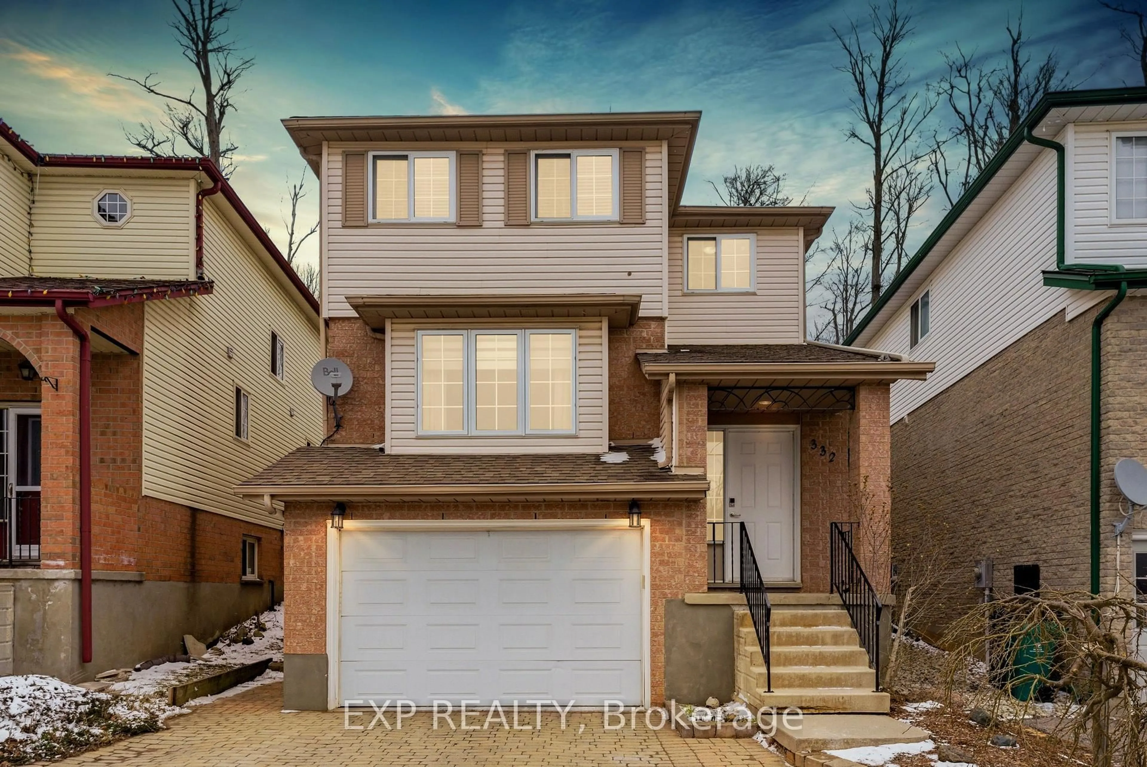Home with brick exterior material, street for 332 Keewatin Ave, Kitchener Ontario N2B 3W6