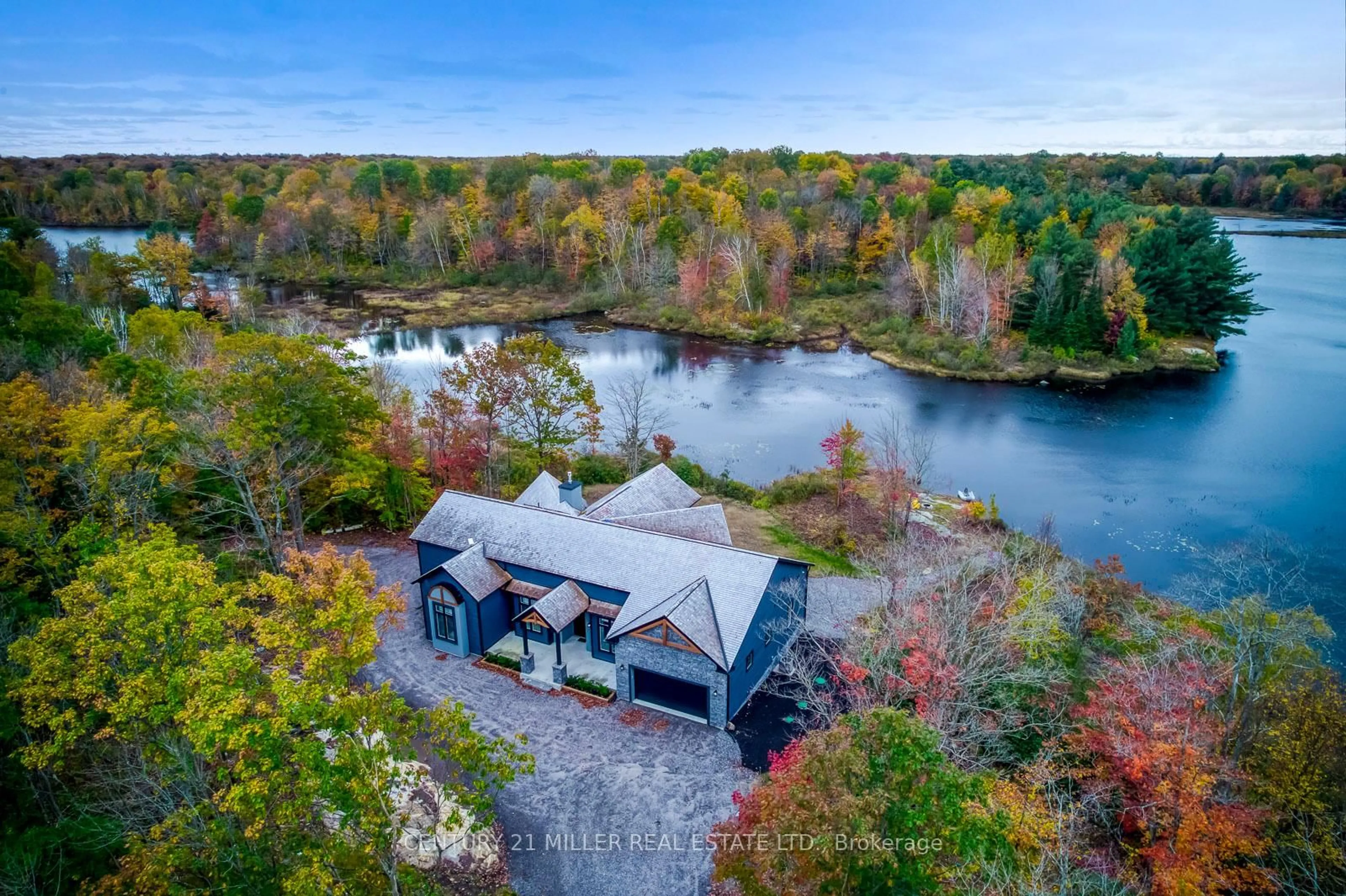 A pic from outside/outdoor area/front of a property/back of a property/a pic from drone, water/lake/river/ocean view for 4805 MUSKOKA DISTRICT 169 Rd #6, Muskoka Lakes Ontario P0C 1H0