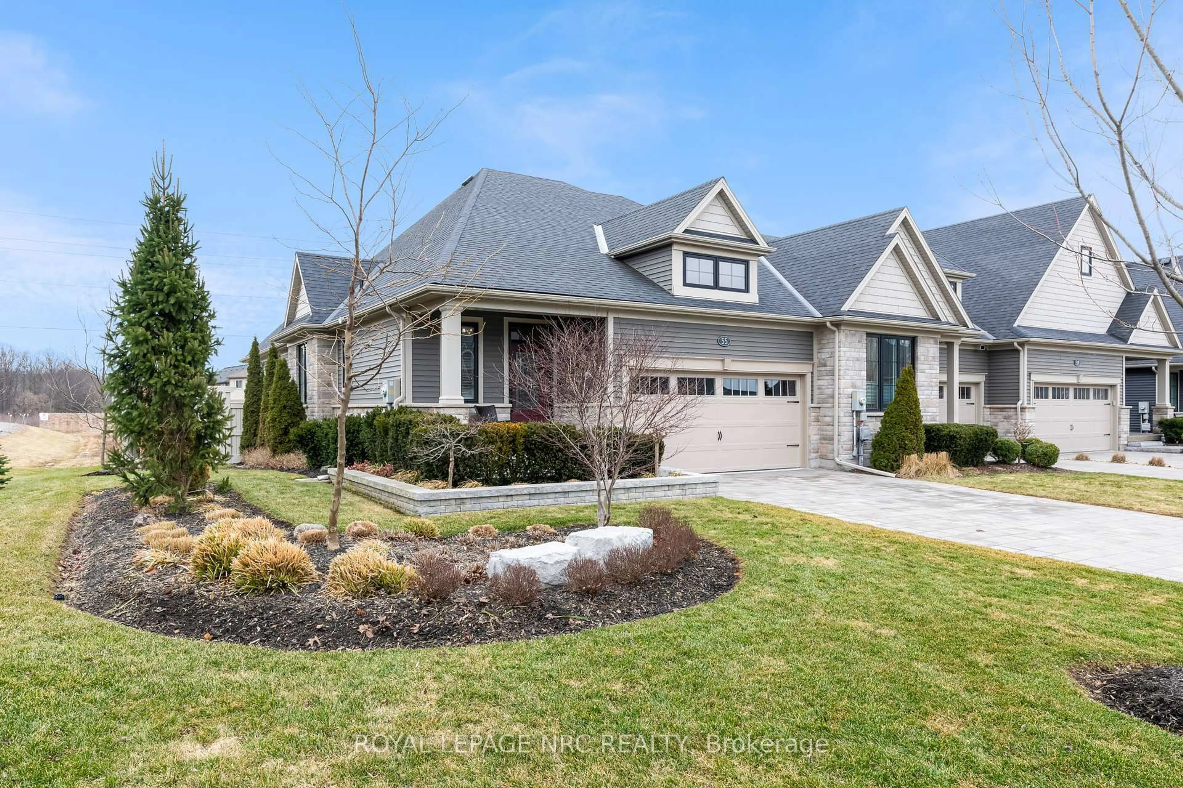 Home with brick exterior material, street for 55 Andrew Lane, Thorold Ontario L2V 0E4