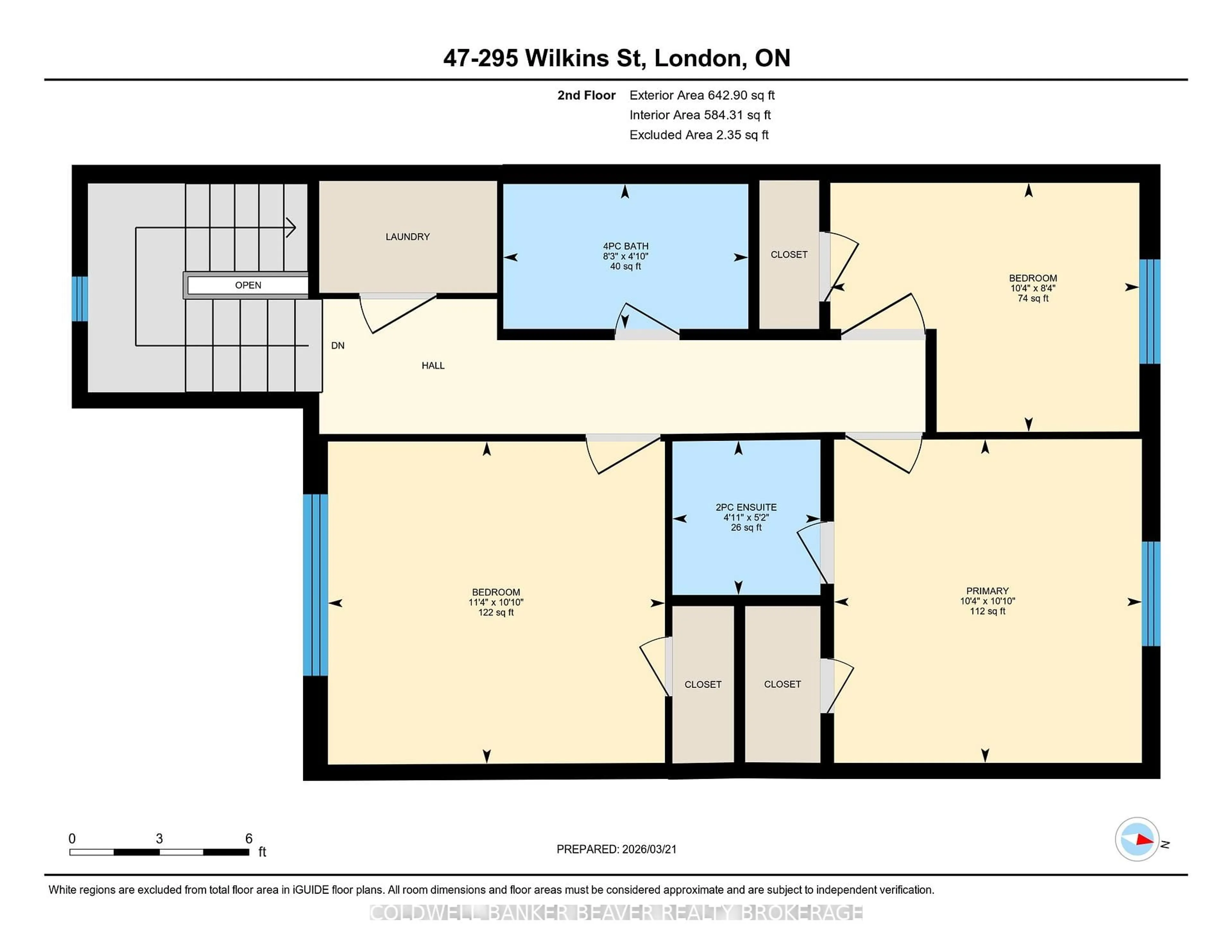 Floor plan for 295 Wilkins St #47, London South Ontario N6C 5C1