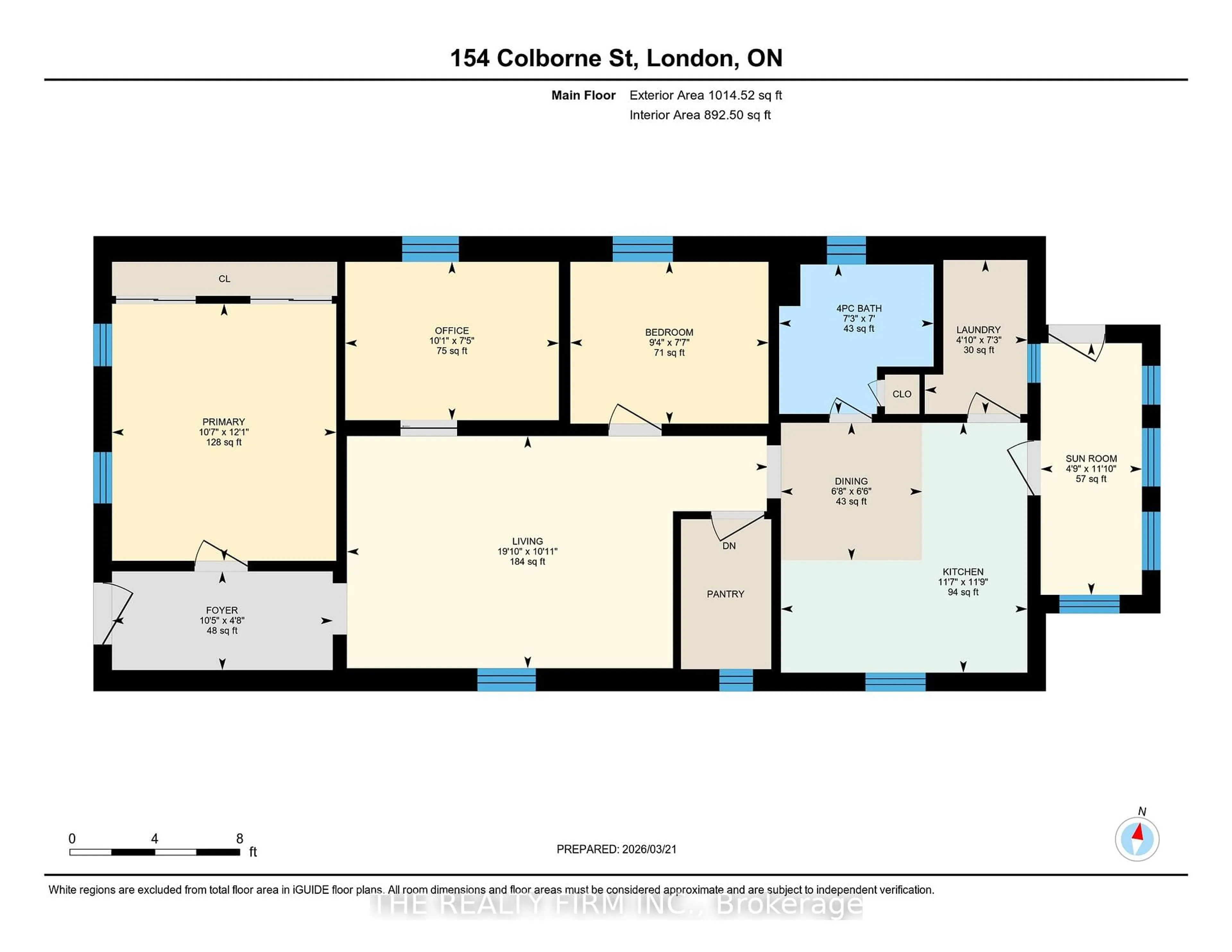 Floor plan for 154 Colborne St, London East Ontario N6B 2R9