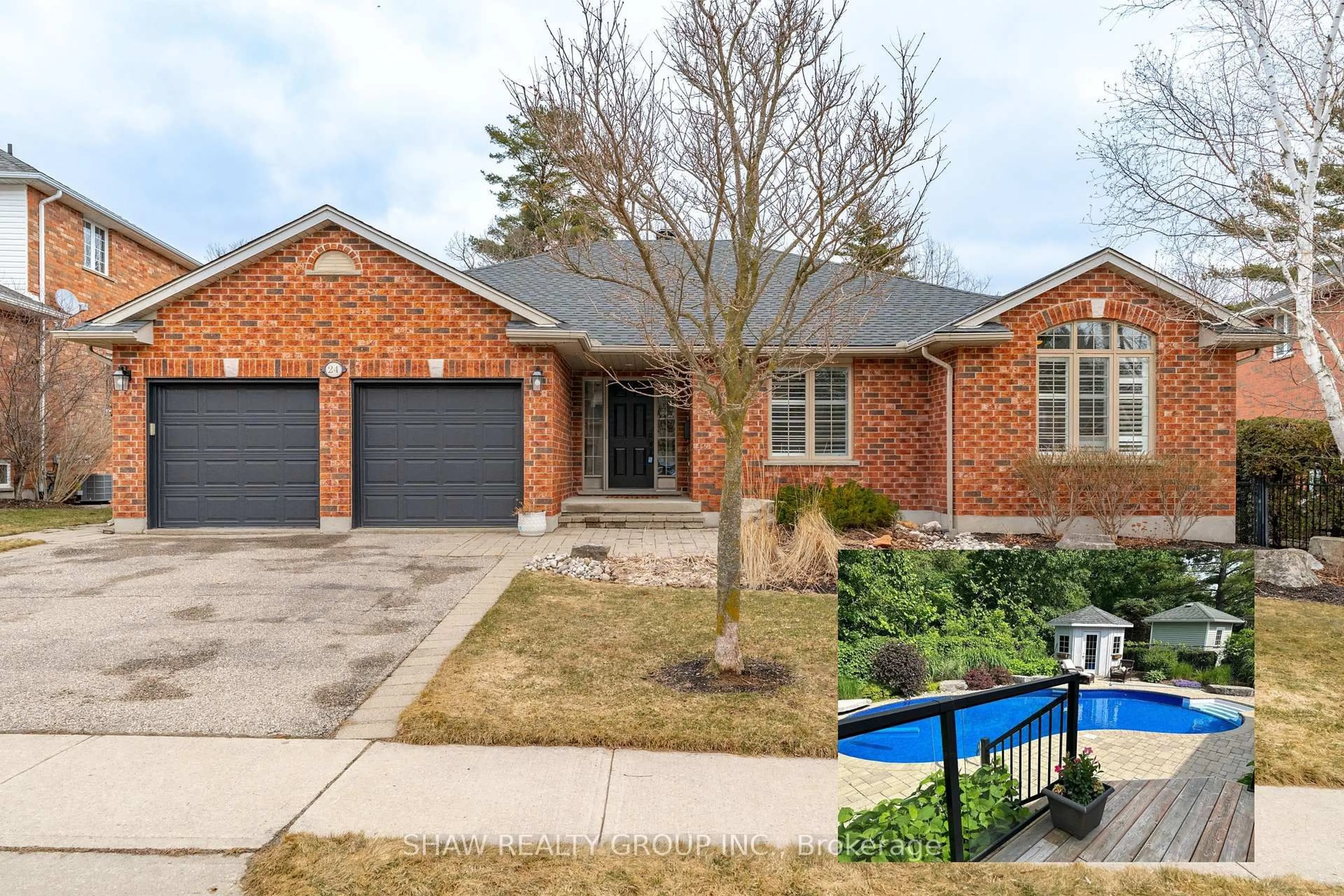 Home with brick exterior material, street for 24 Cottonwood Cres, Cambridge Ontario N1T 2A7