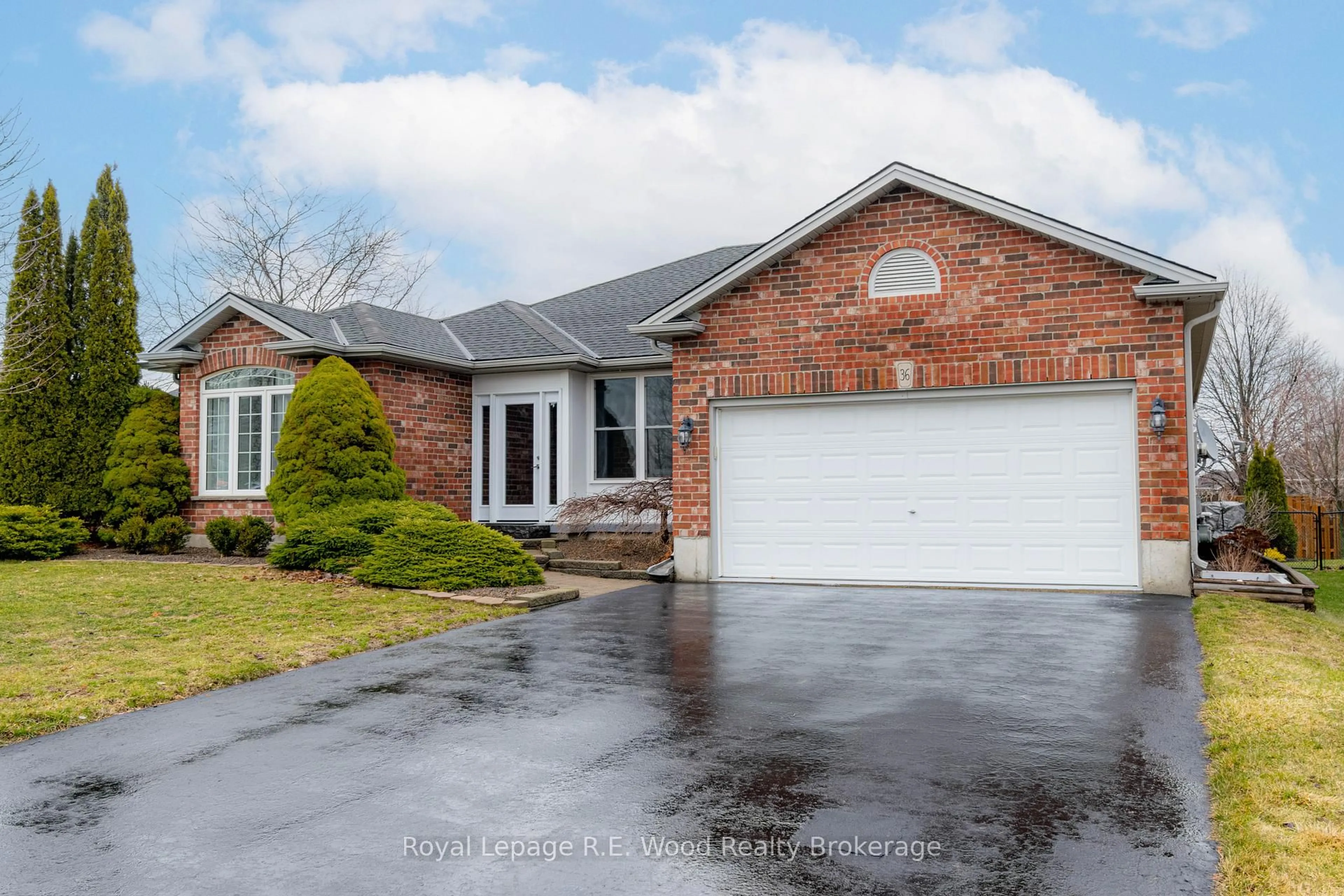Home with brick exterior material, street for 36 Morning Glory Dr, Tillsonburg Ontario N4G 5S9